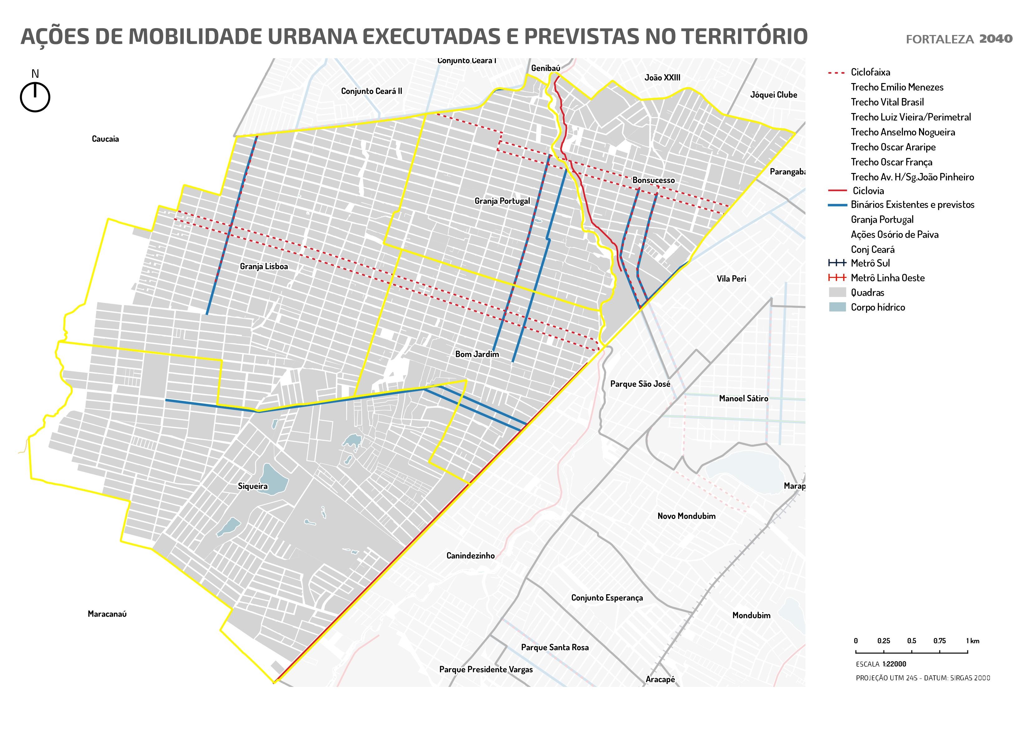 Fóruns Territoriais de Fortaleza - Mapa dos Fóruns Territoriais