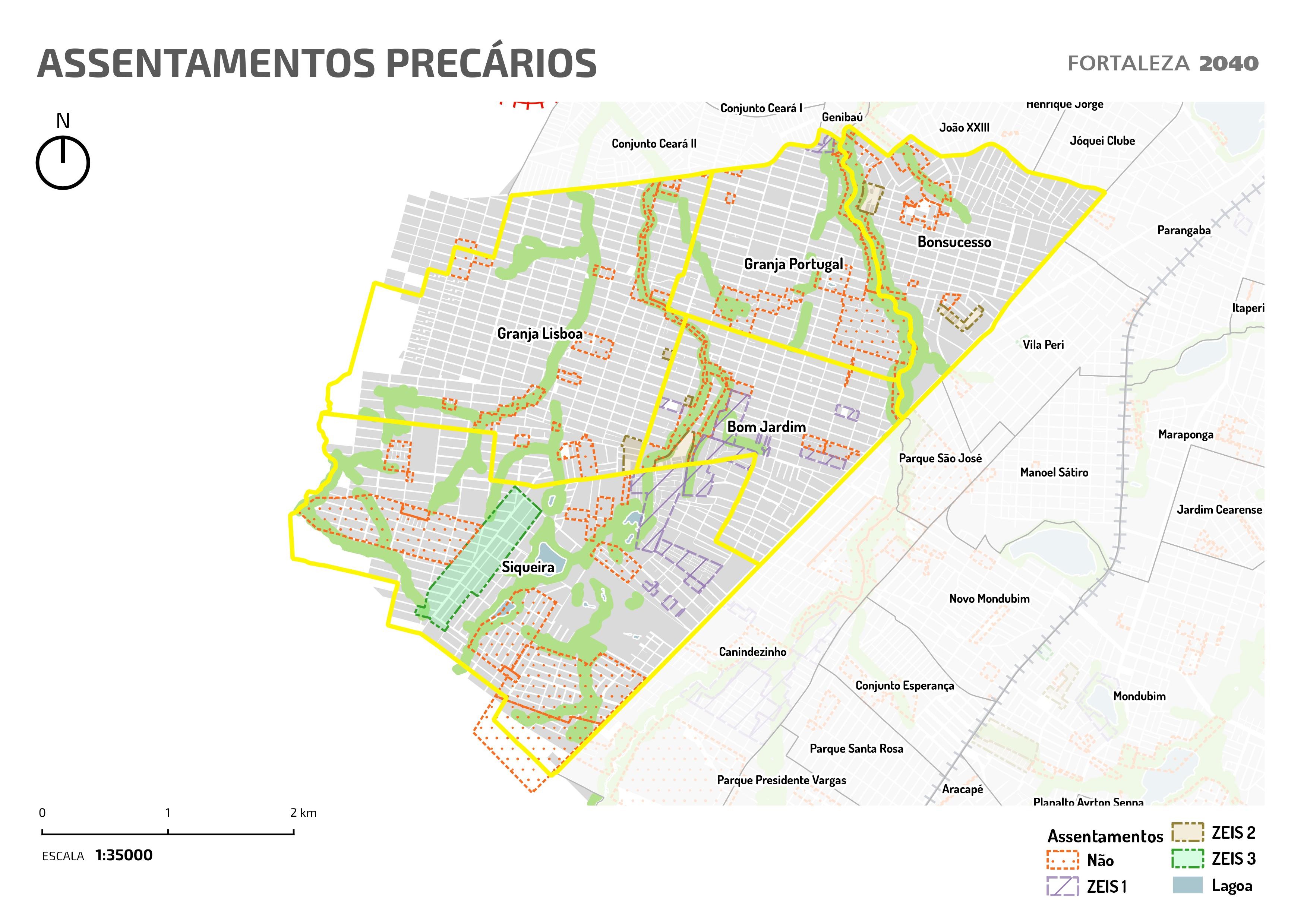 Fóruns Territoriais de Fortaleza - Mapa dos Fóruns Territoriais