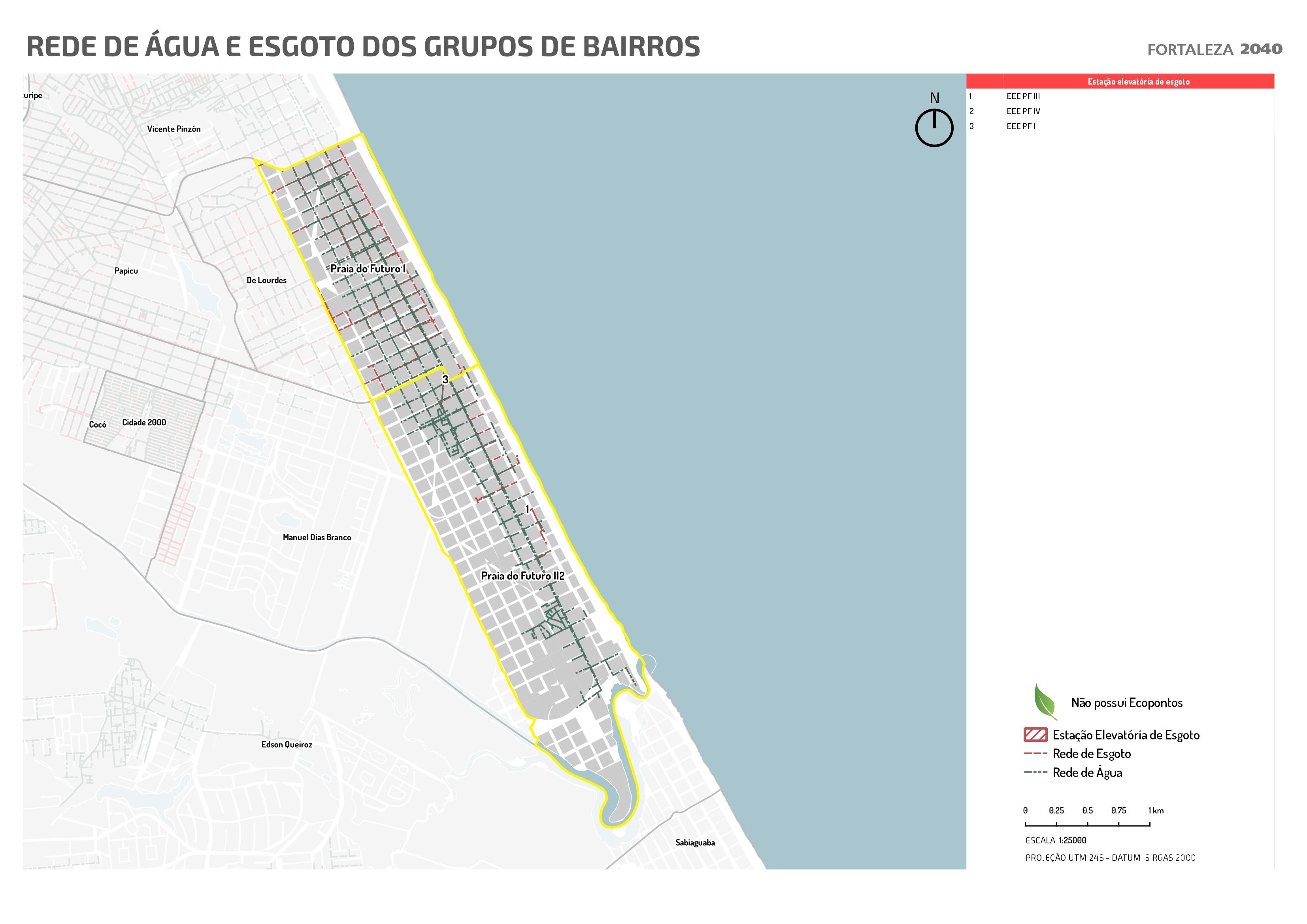 Fóruns Territoriais de Fortaleza - Mapa dos Fóruns Territoriais