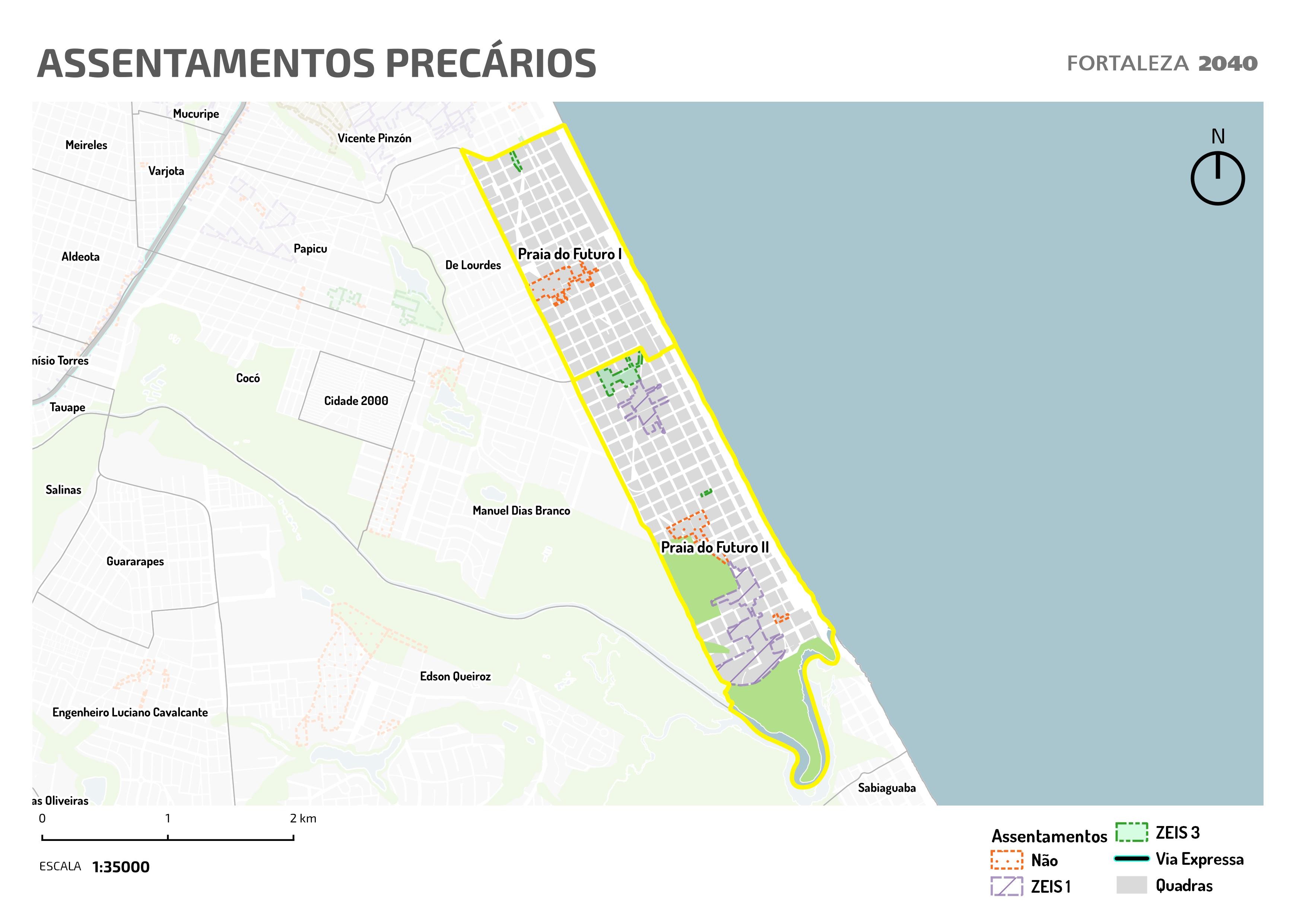 Fóruns Territoriais de Fortaleza - Mapa dos Fóruns Territoriais