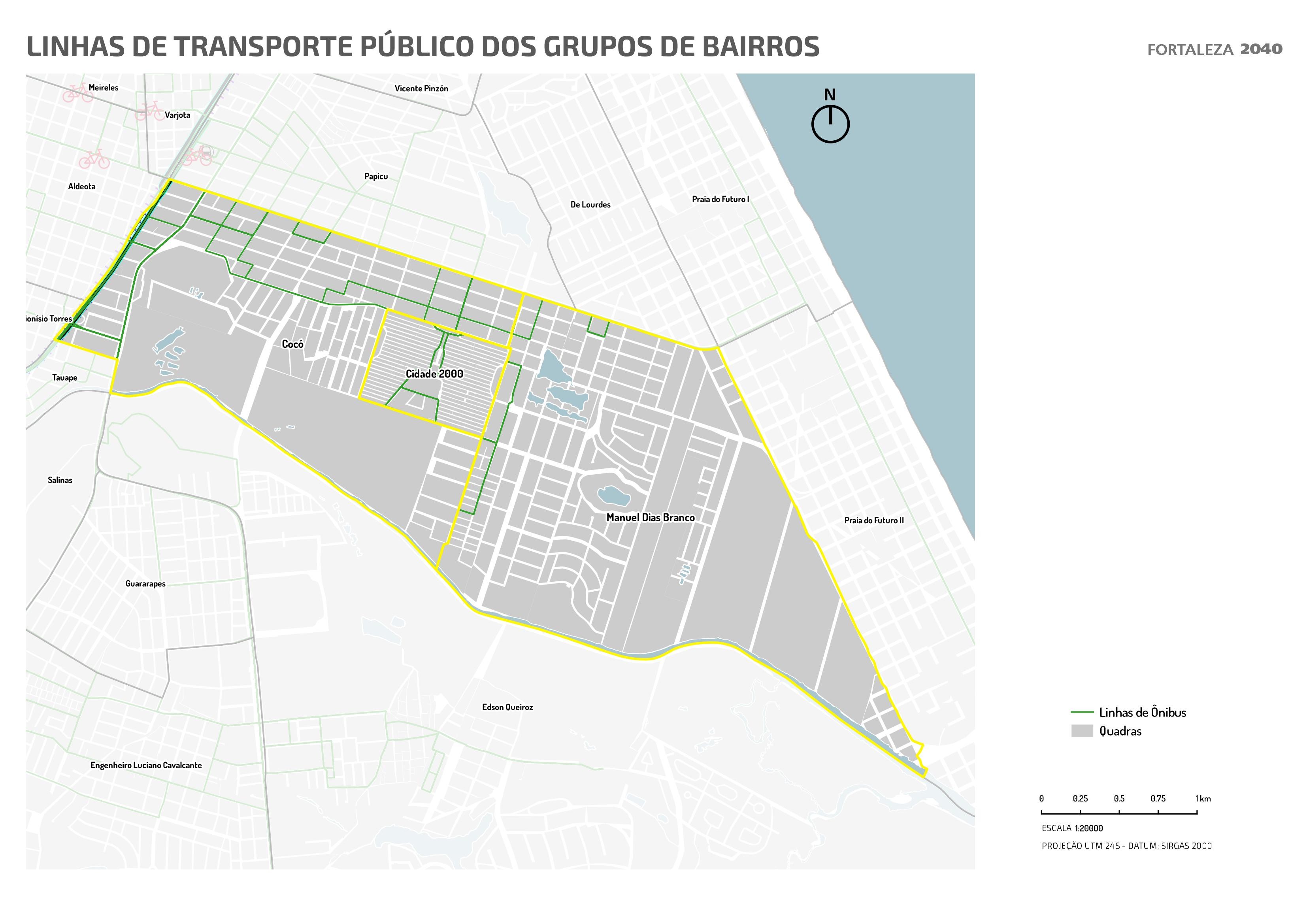 Fóruns Territoriais de Fortaleza - Mapa dos Fóruns Territoriais