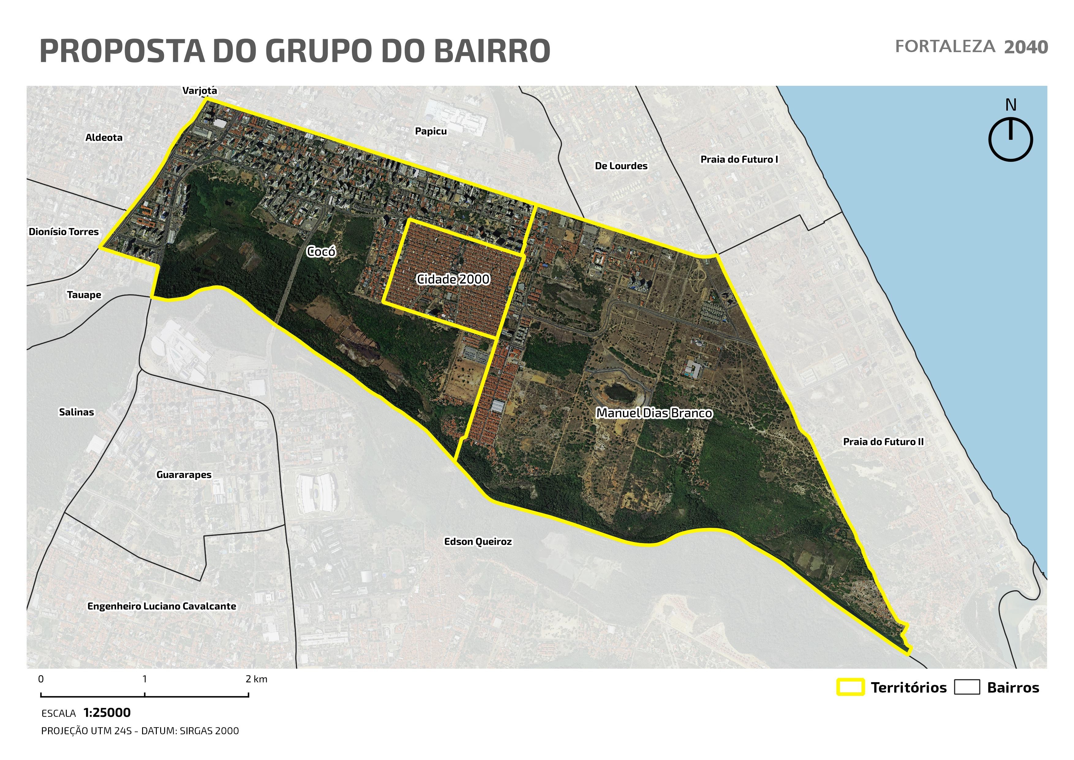 Fóruns Territoriais de Fortaleza - Mapa dos Fóruns Territoriais