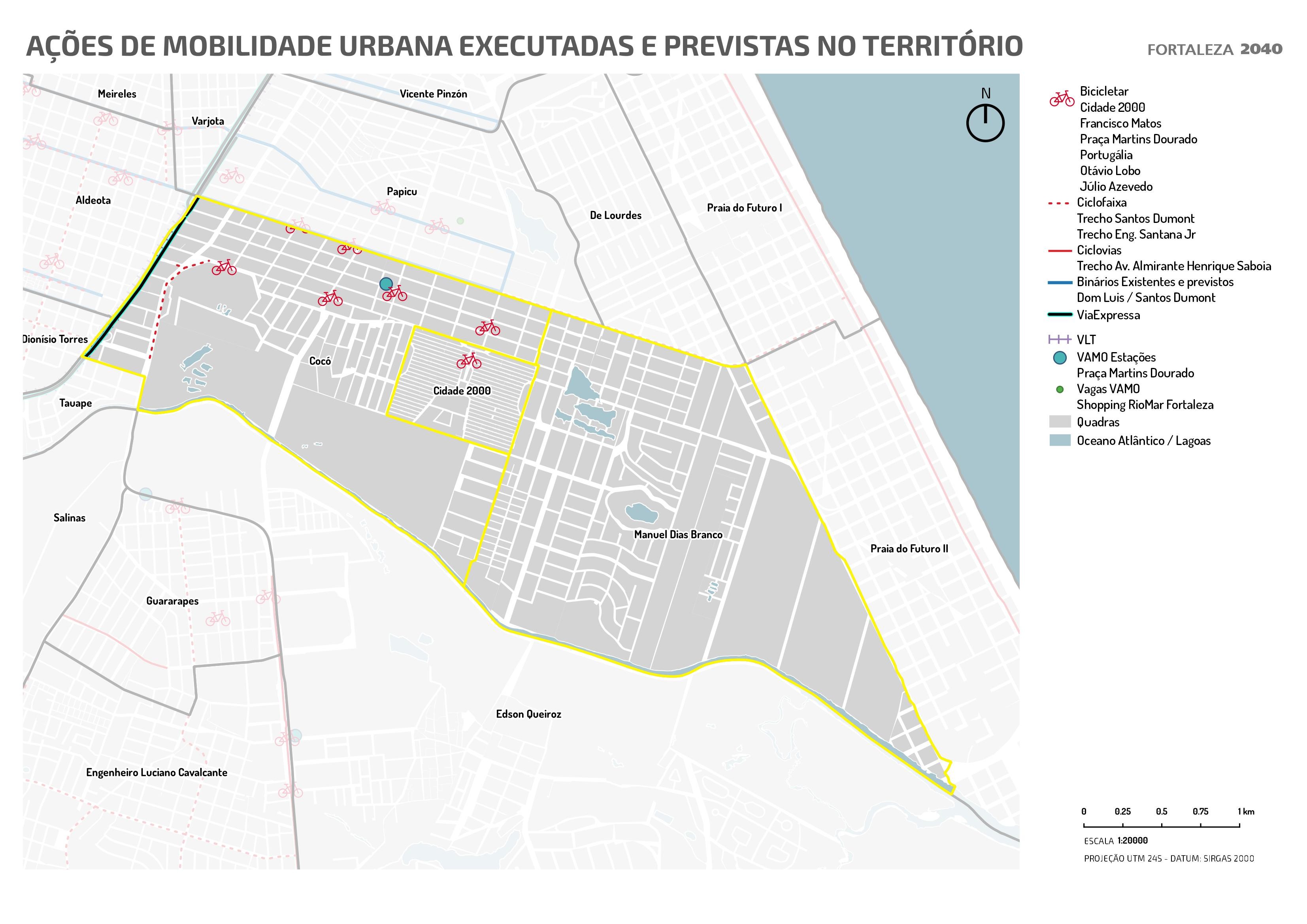 Fóruns Territoriais de Fortaleza - Mapa dos Fóruns Territoriais