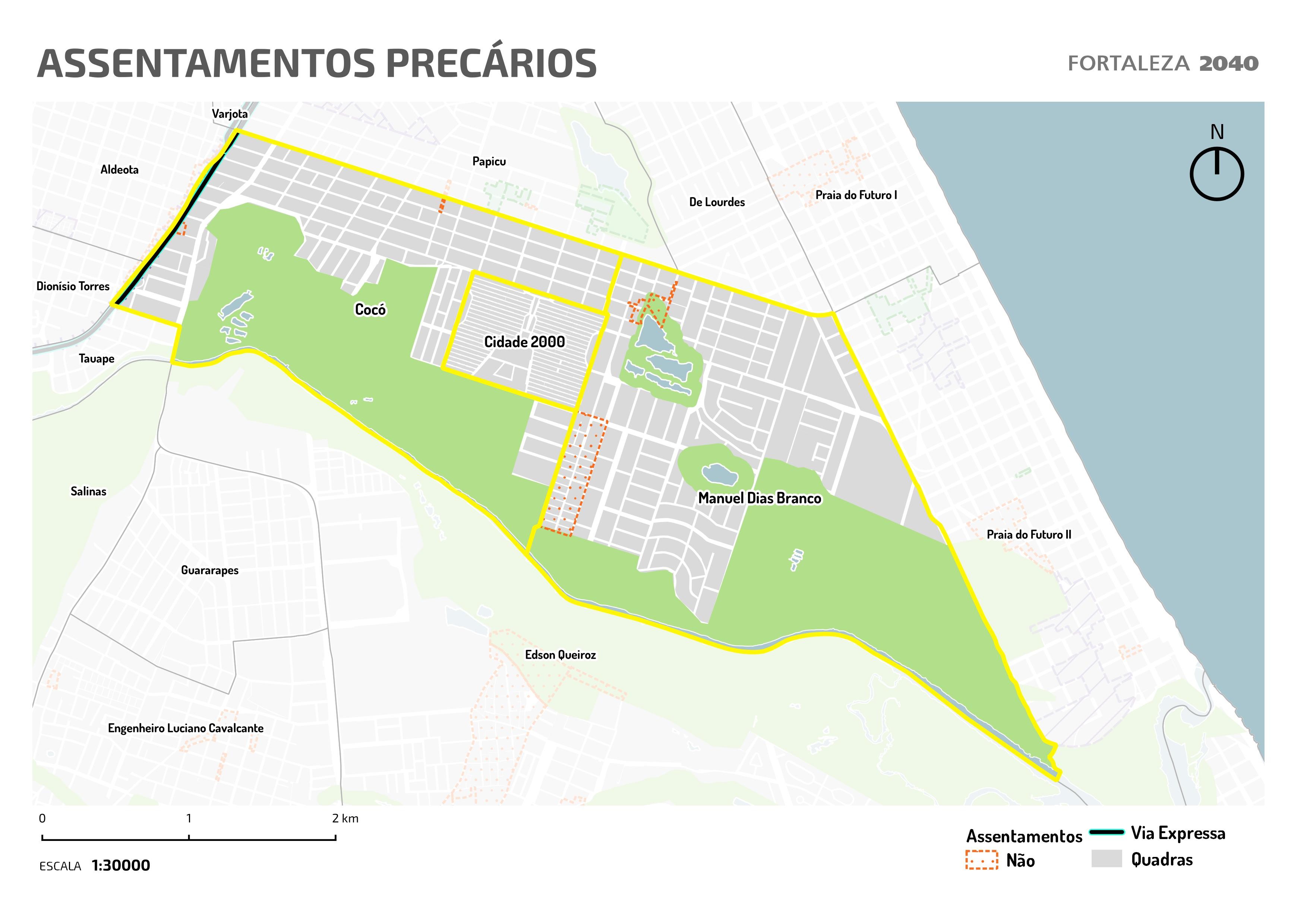 Fóruns Territoriais de Fortaleza - Mapa dos Fóruns Territoriais