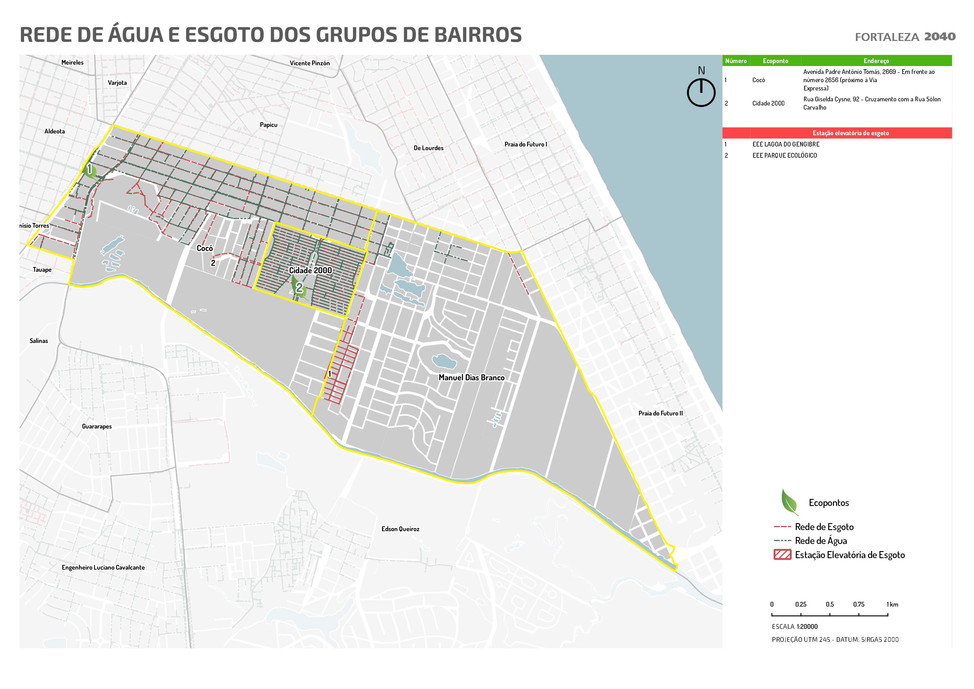 Fóruns Territoriais de Fortaleza - Mapa dos Fóruns Territoriais