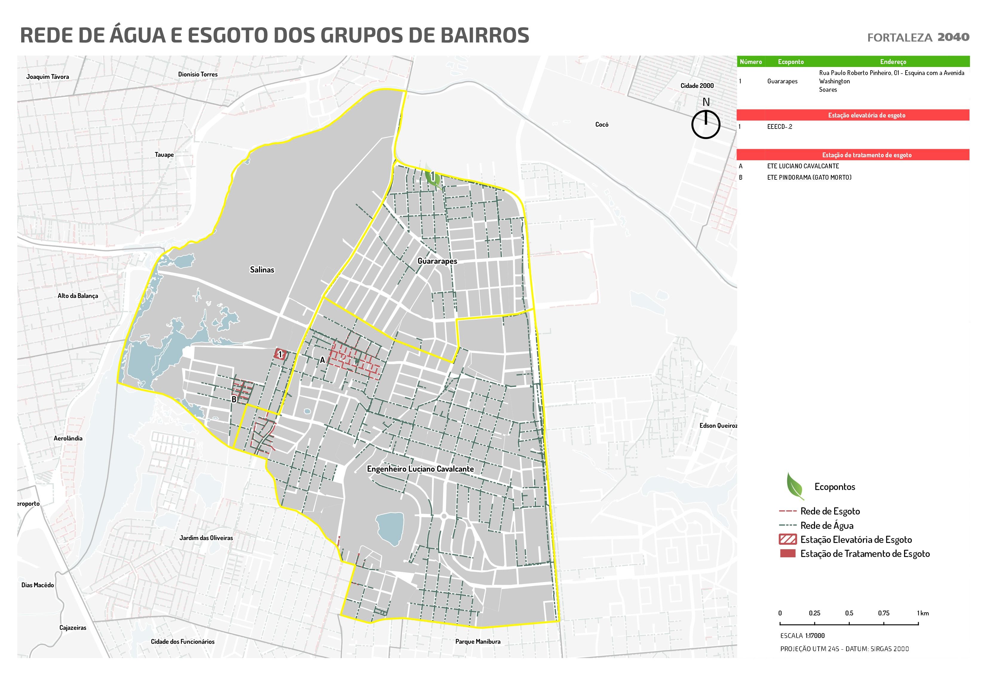 Fóruns Territoriais de Fortaleza - Mapa dos Fóruns Territoriais