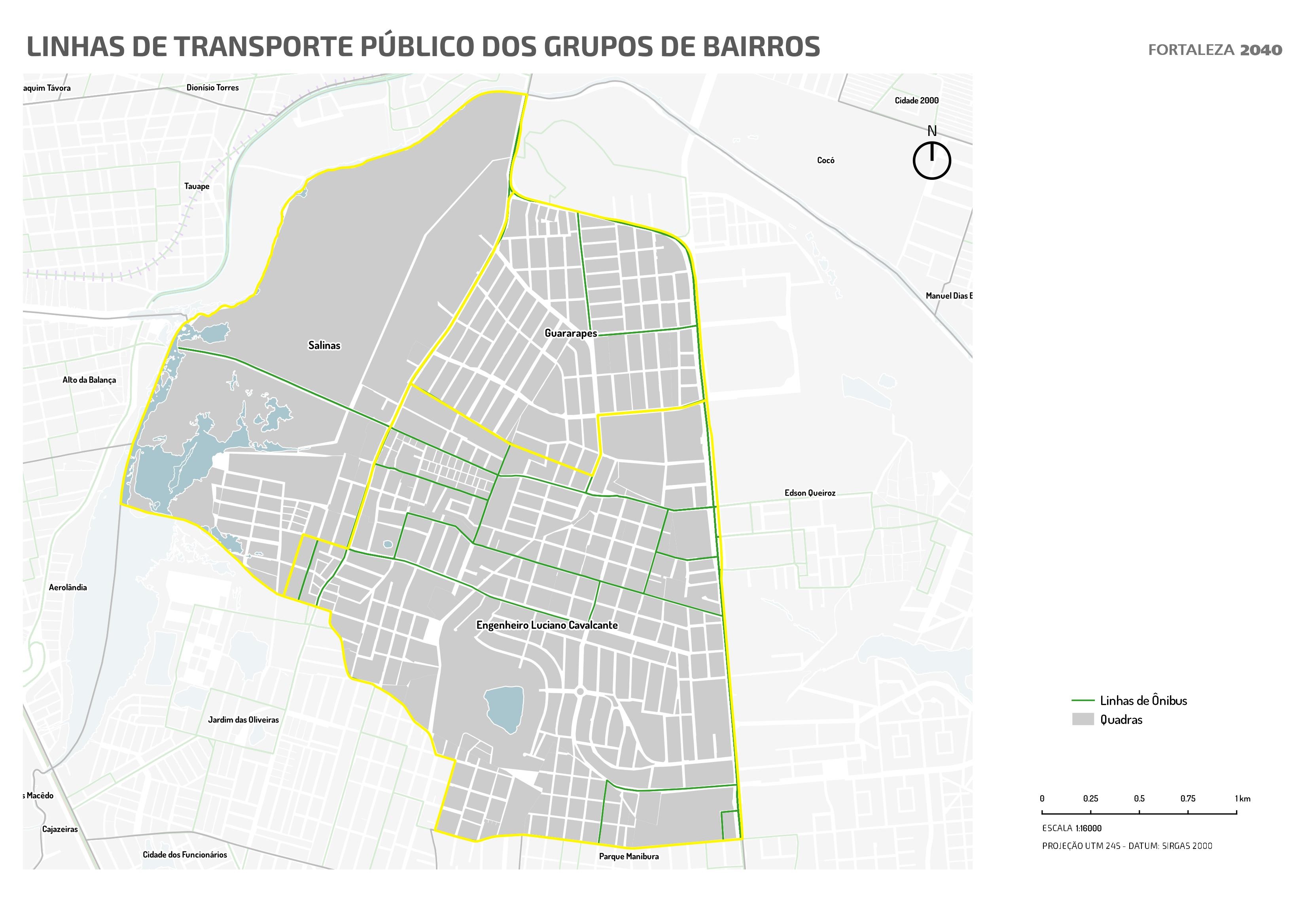 Fóruns Territoriais de Fortaleza - Mapa dos Fóruns Territoriais