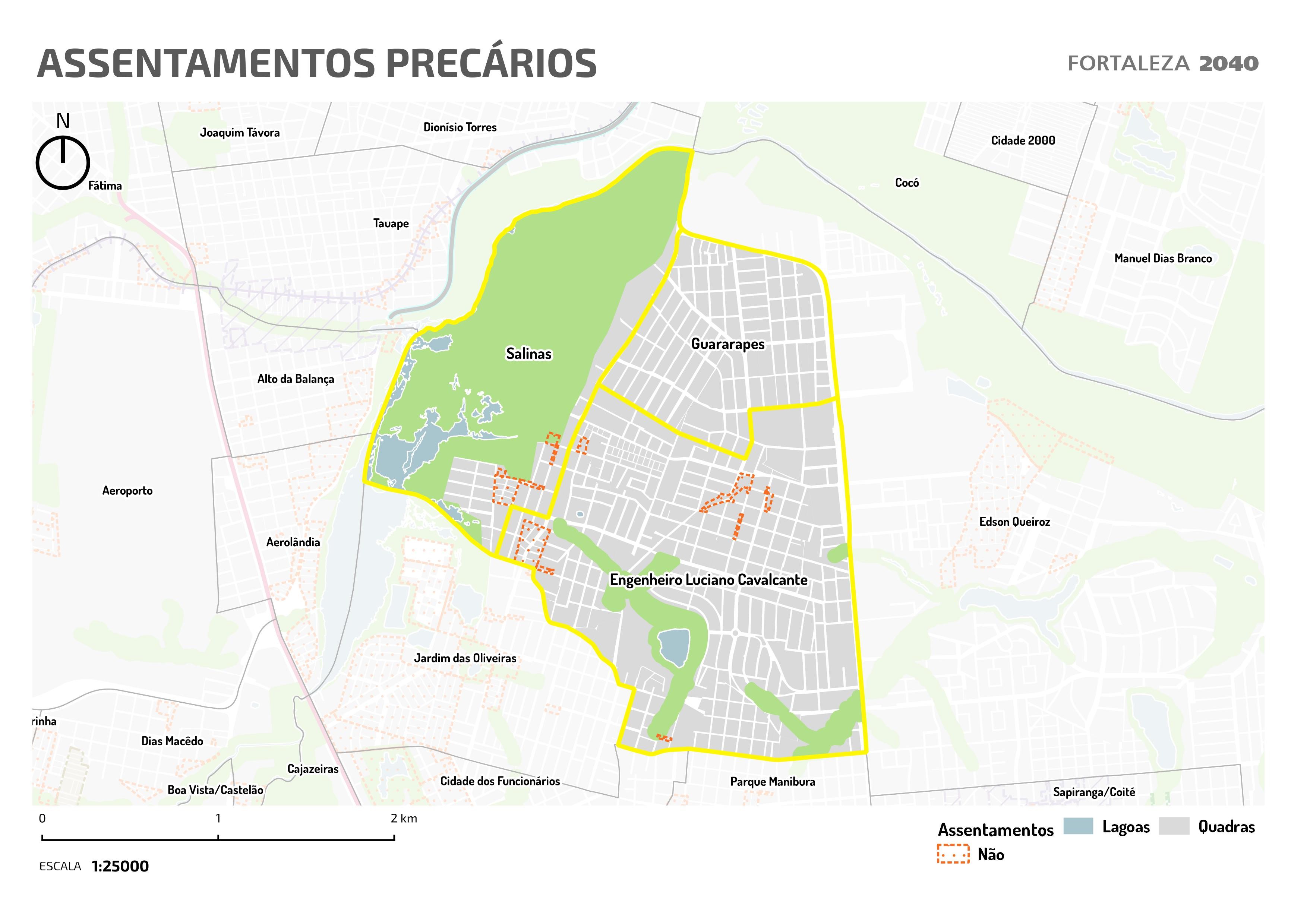 Fóruns Territoriais de Fortaleza - Mapa dos Fóruns Territoriais