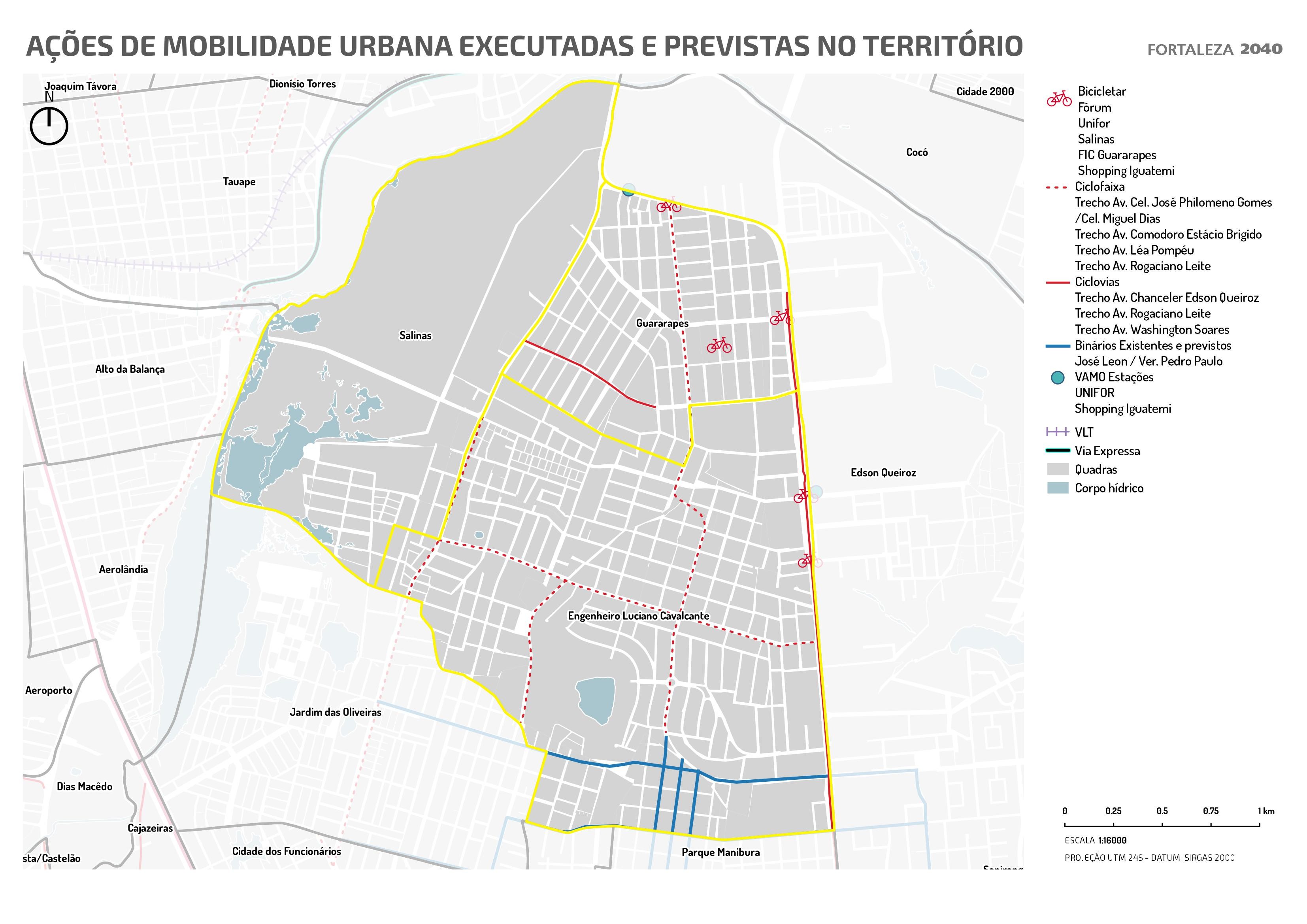 Fóruns Territoriais de Fortaleza - Mapa dos Fóruns Territoriais