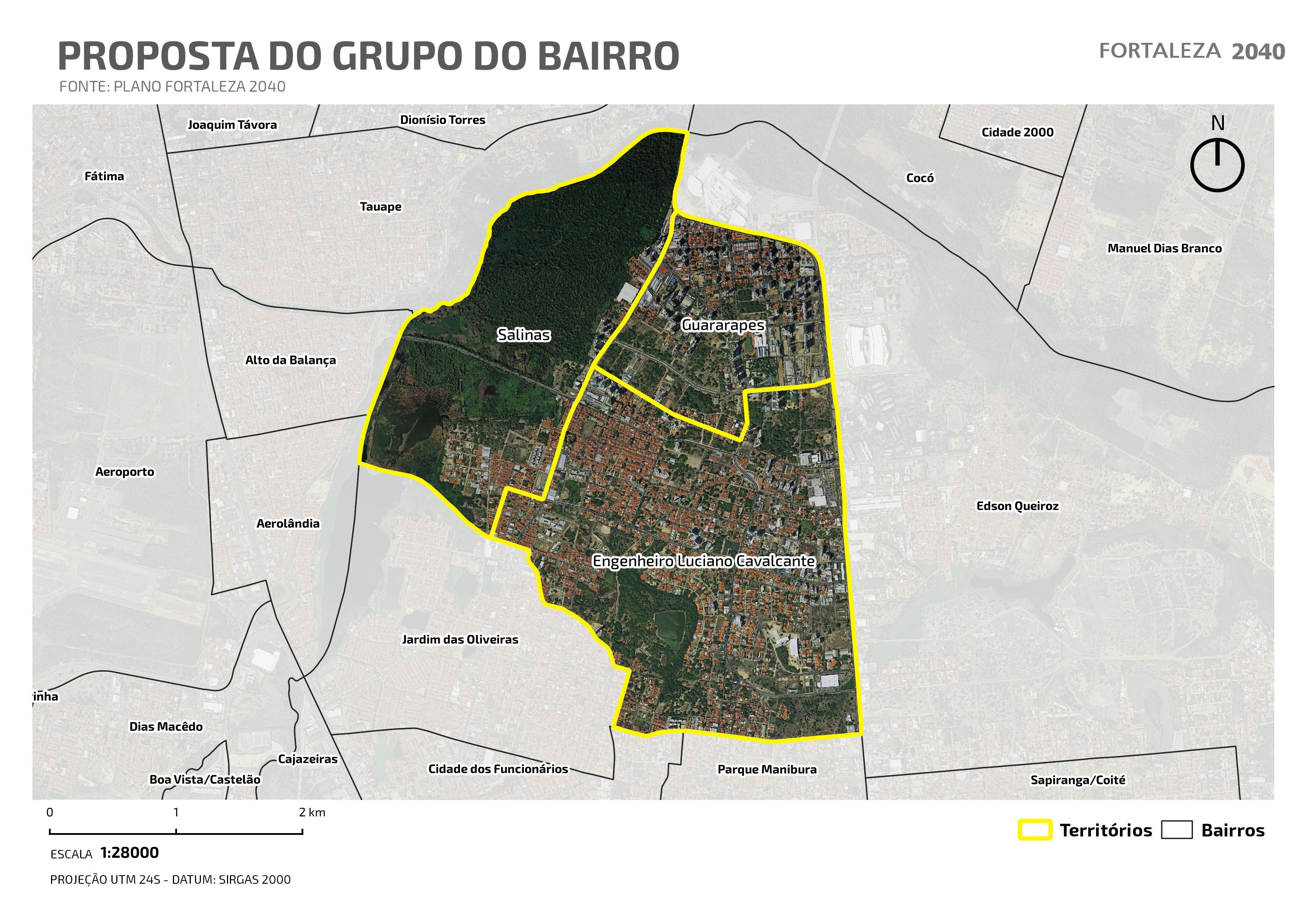 Fóruns Territoriais de Fortaleza - Mapa dos Fóruns Territoriais