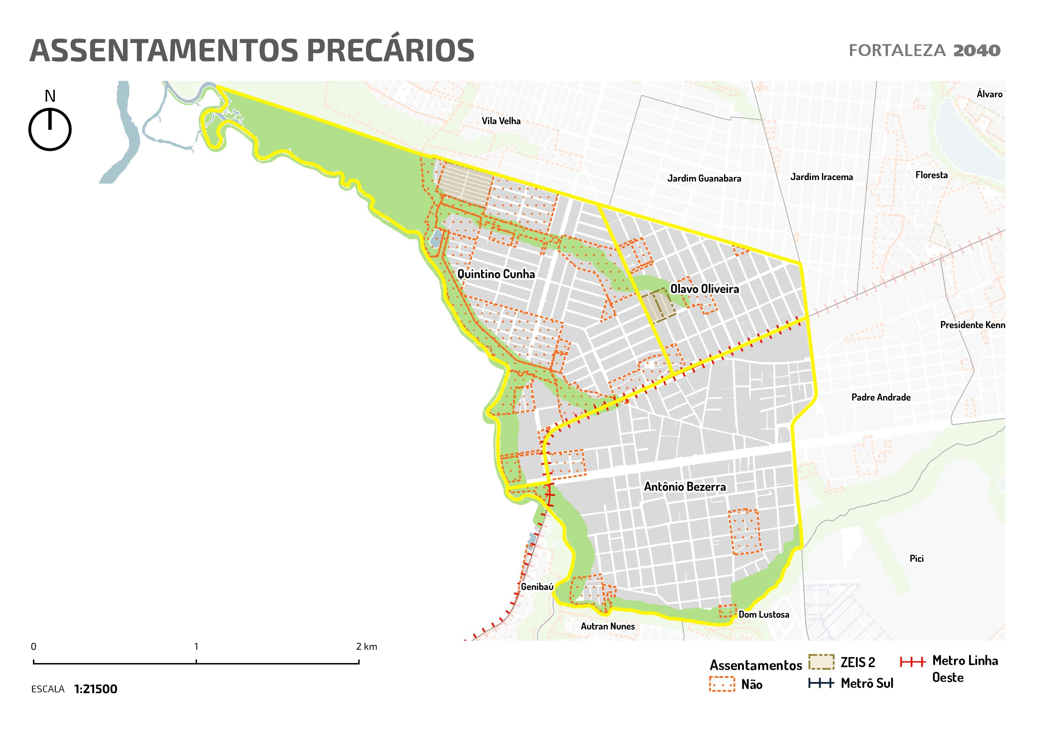 Fóruns Territoriais de Fortaleza - Mapa dos Fóruns Territoriais