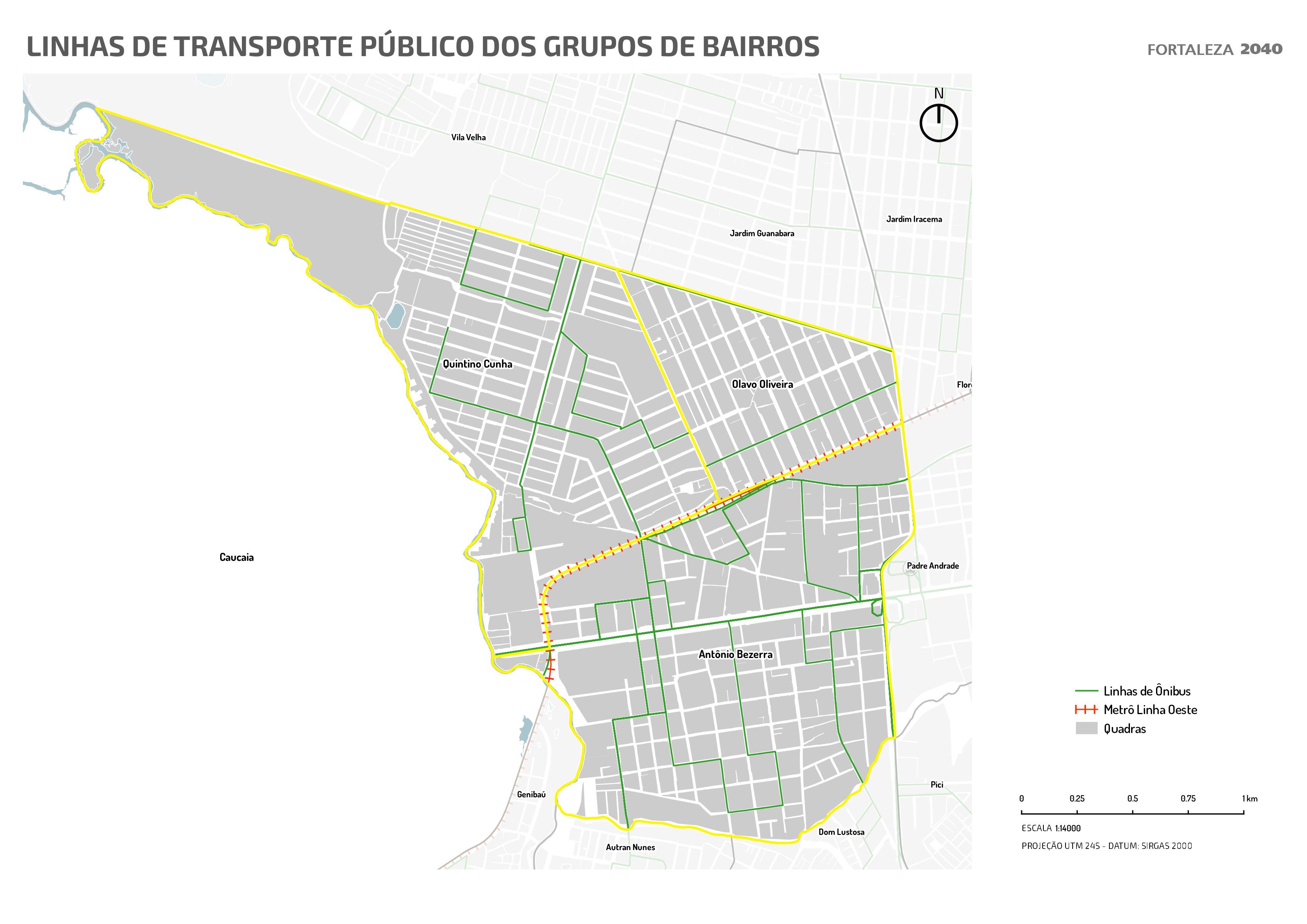 Fóruns Territoriais de Fortaleza - Mapa dos Fóruns Territoriais