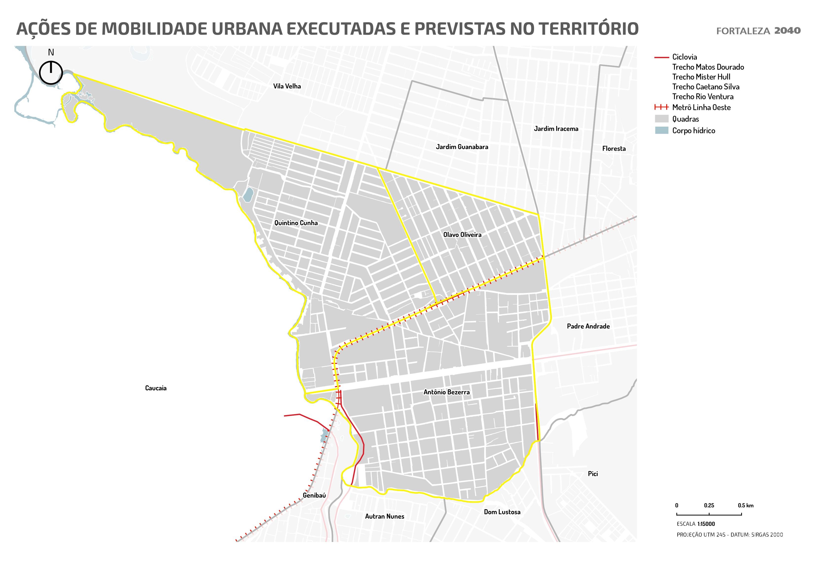 Fóruns Territoriais de Fortaleza - Mapa dos Fóruns Territoriais