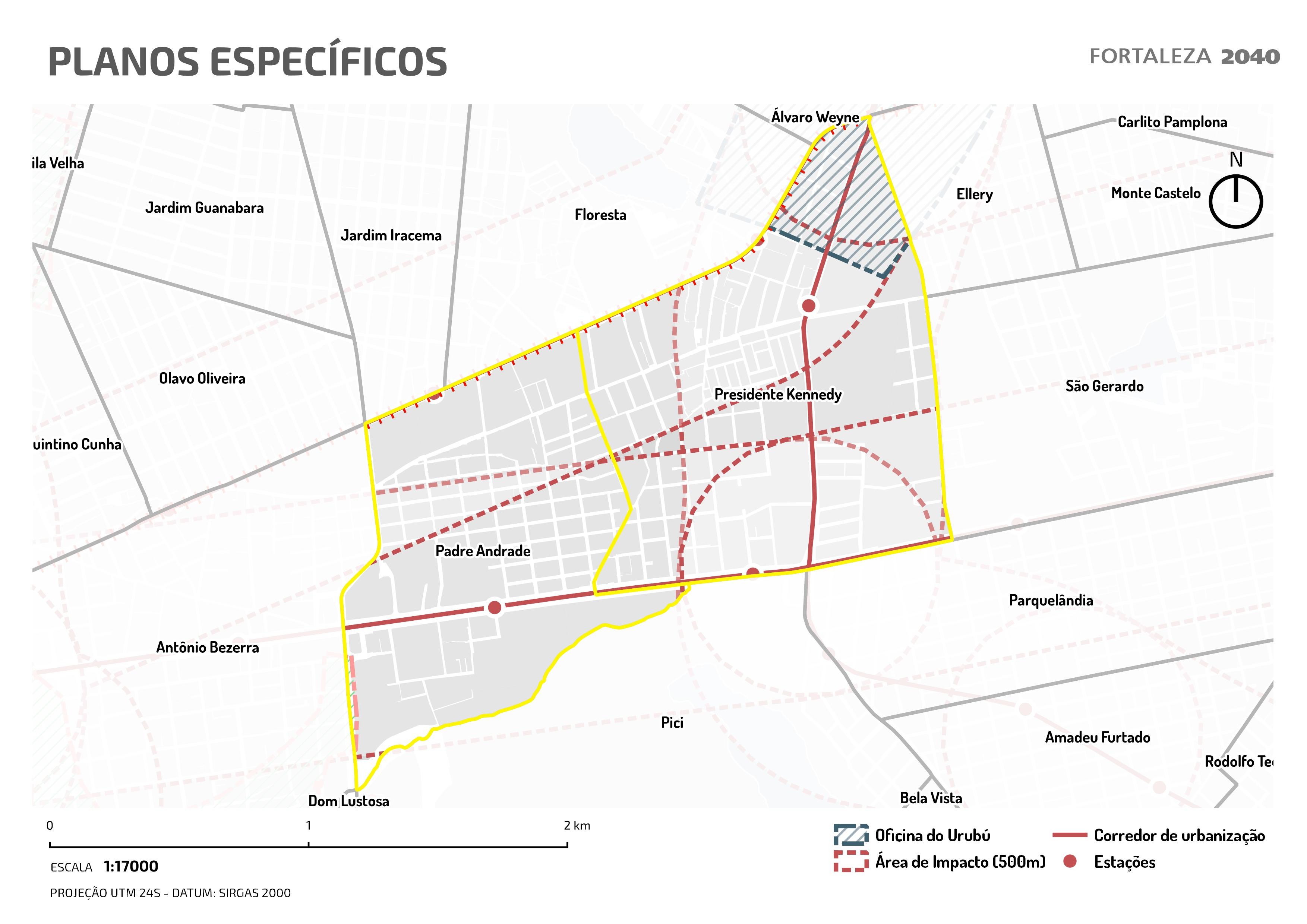 Fóruns Territoriais de Fortaleza - Mapa dos Fóruns Territoriais