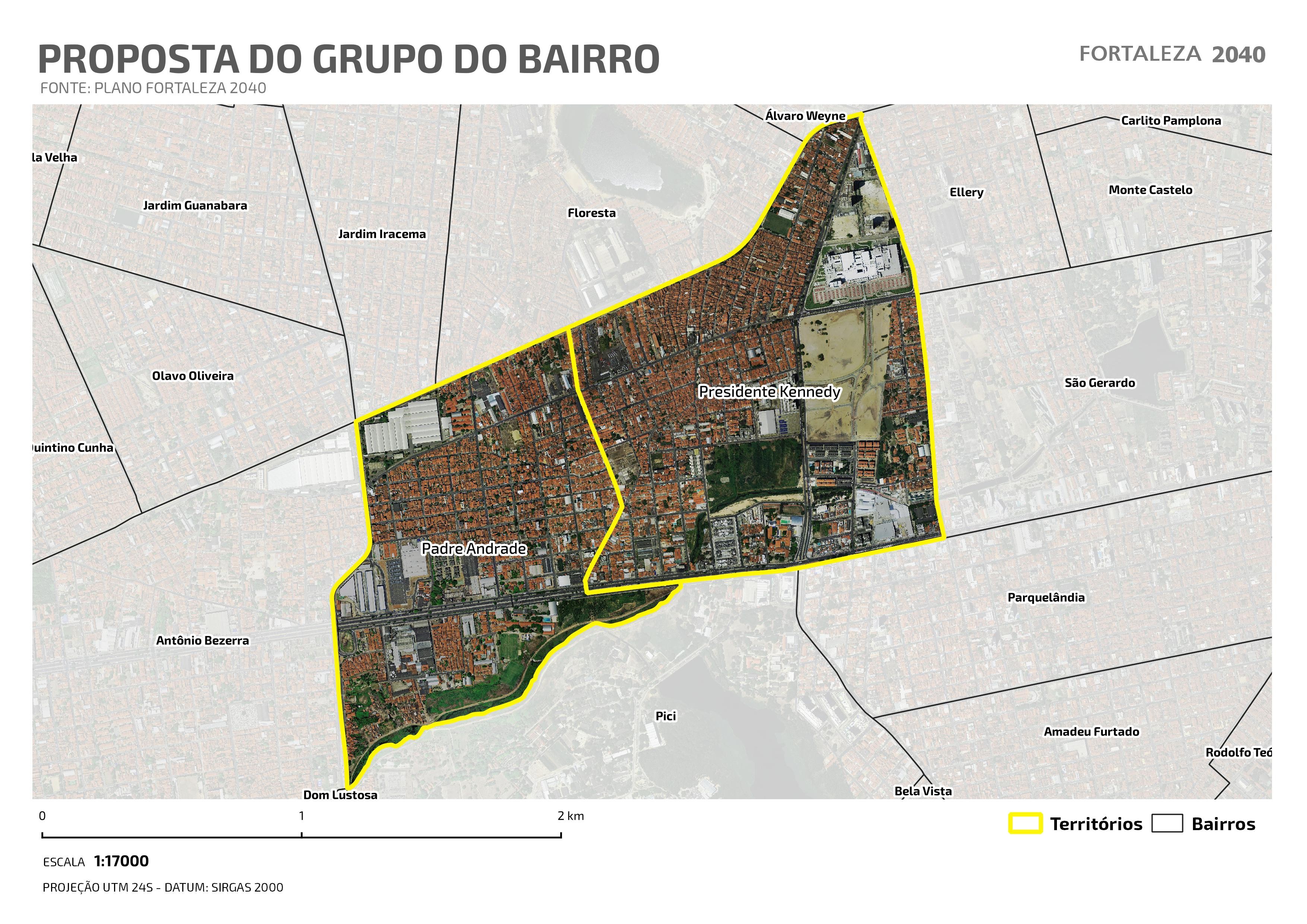 Fóruns Territoriais de Fortaleza - Mapa dos Fóruns Territoriais