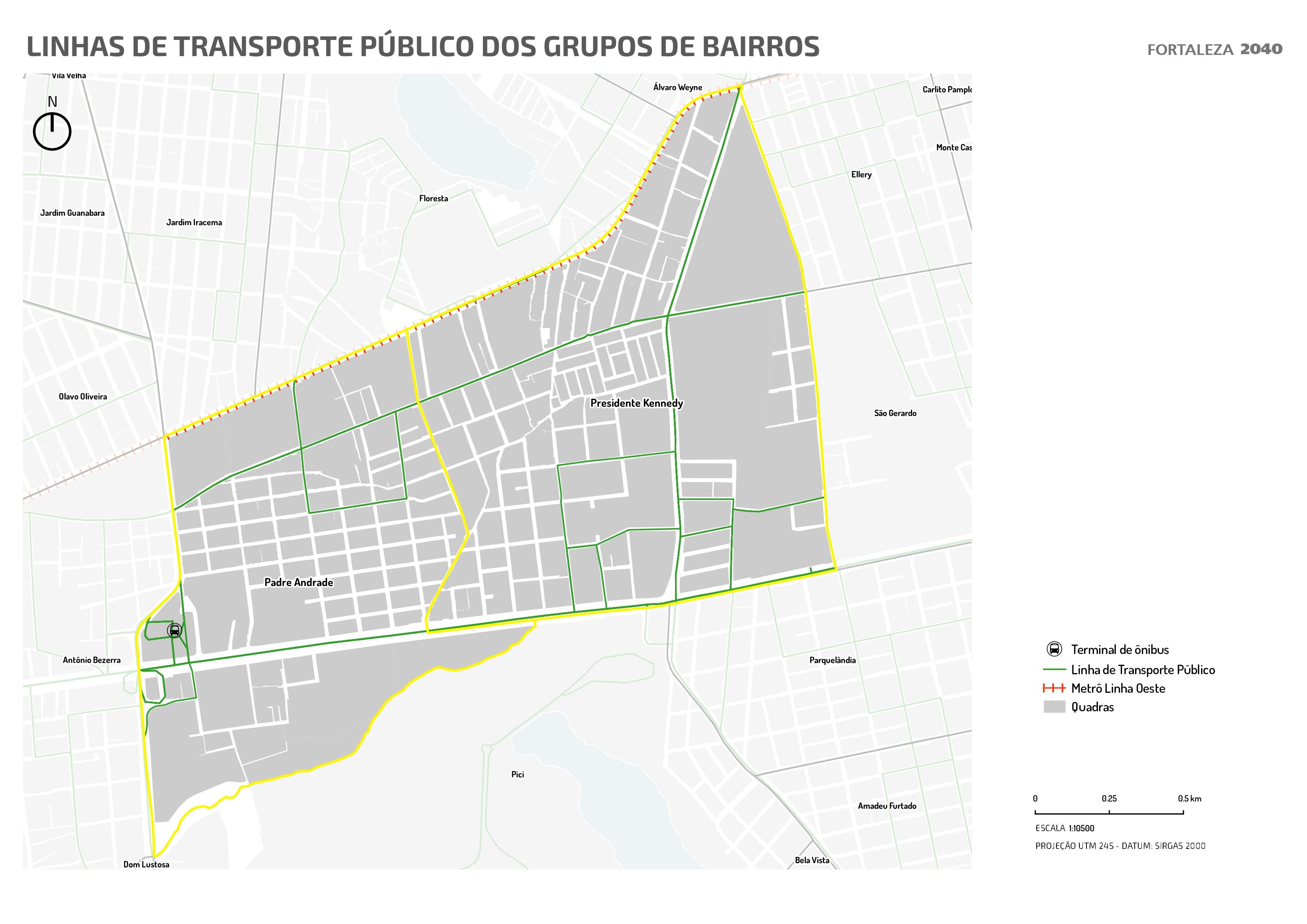 Fóruns Territoriais de Fortaleza - Mapa dos Fóruns Territoriais