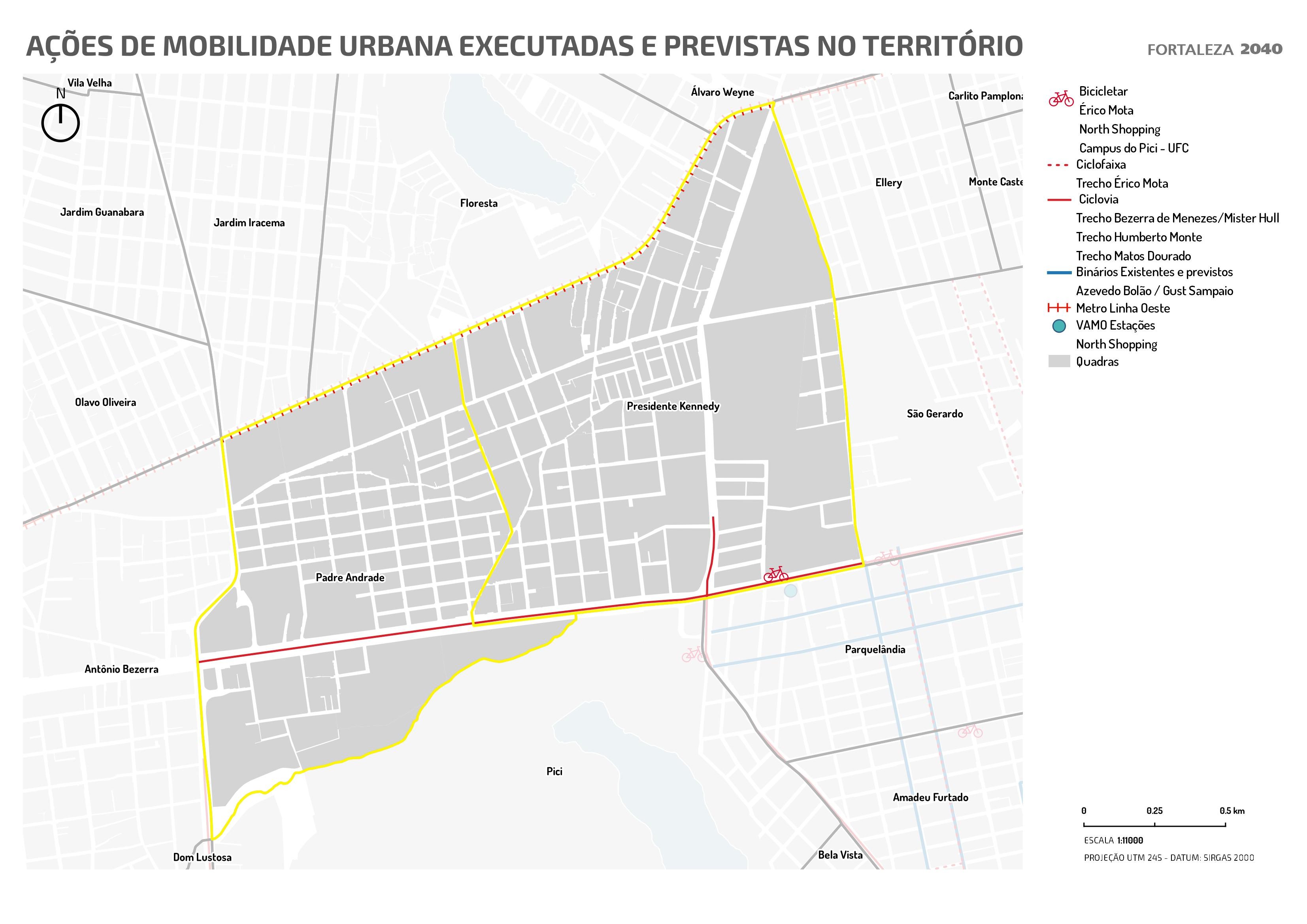 Fóruns Territoriais de Fortaleza - Mapa dos Fóruns Territoriais