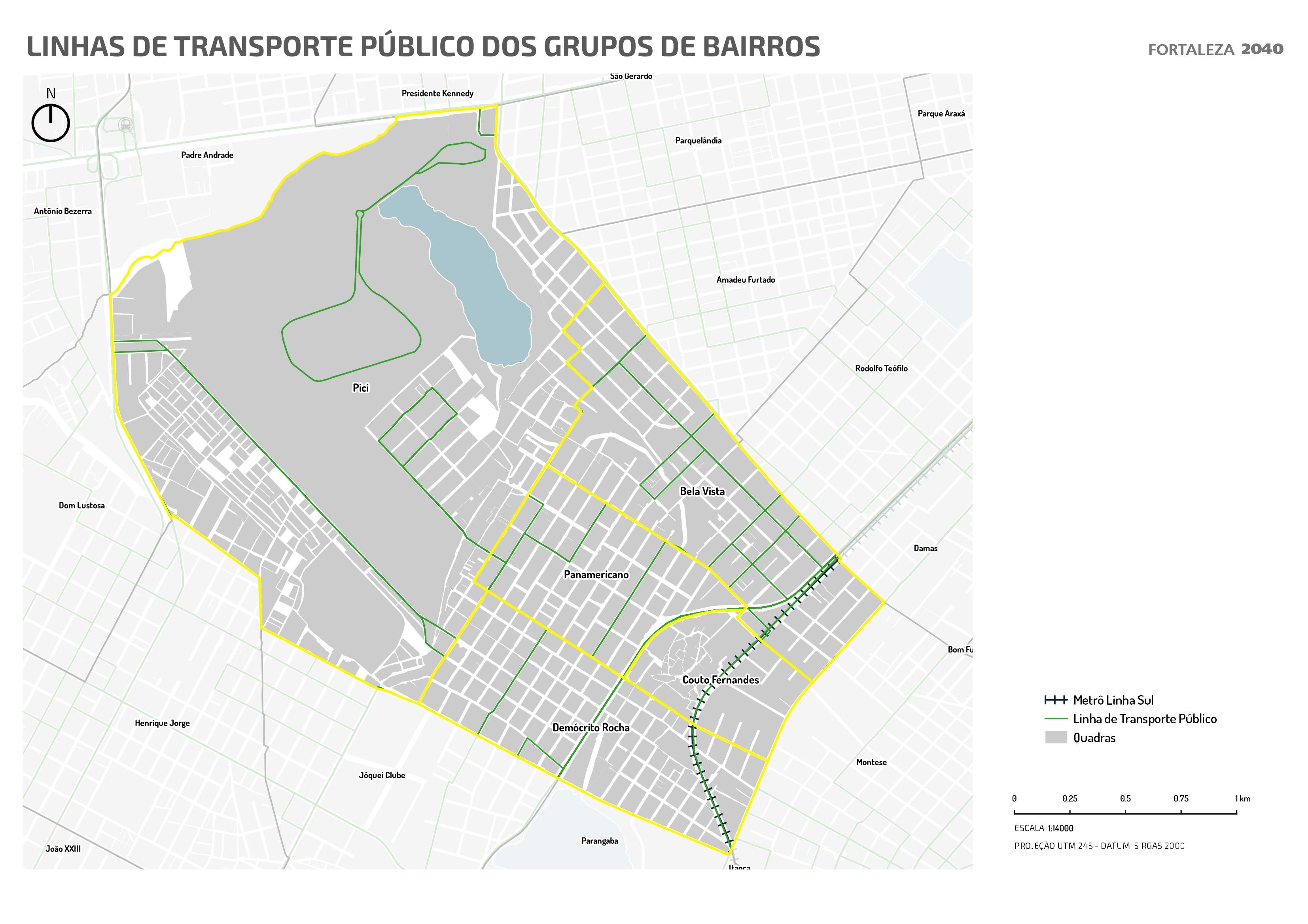 Fóruns Territoriais de Fortaleza - Mapa dos Fóruns Territoriais