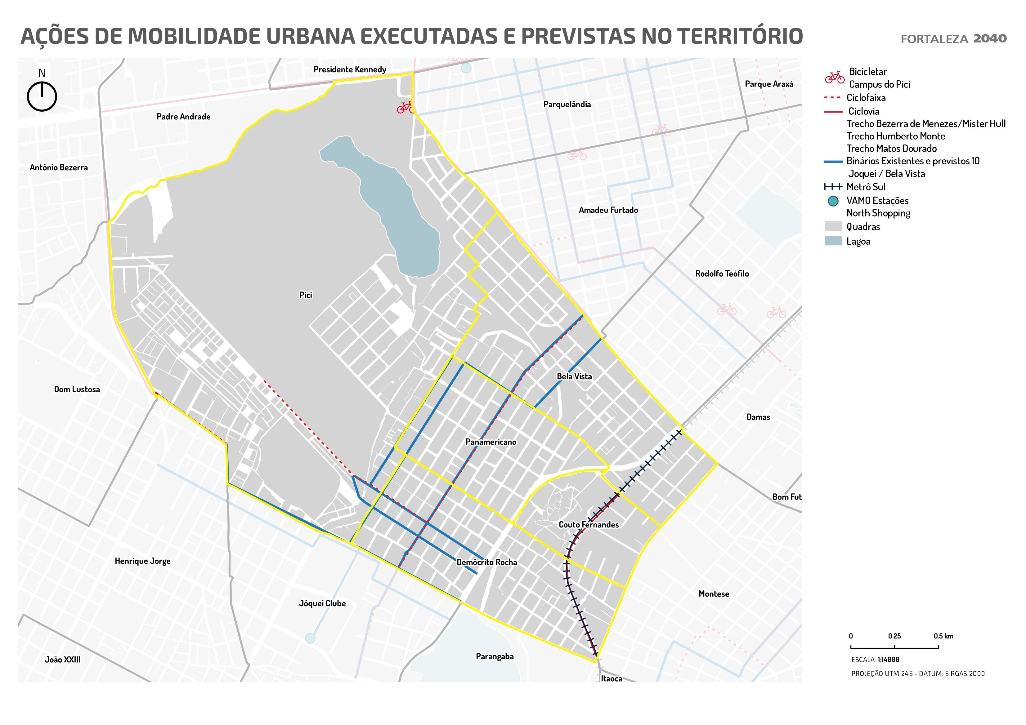 Fóruns Territoriais de Fortaleza - Mapa dos Fóruns Territoriais