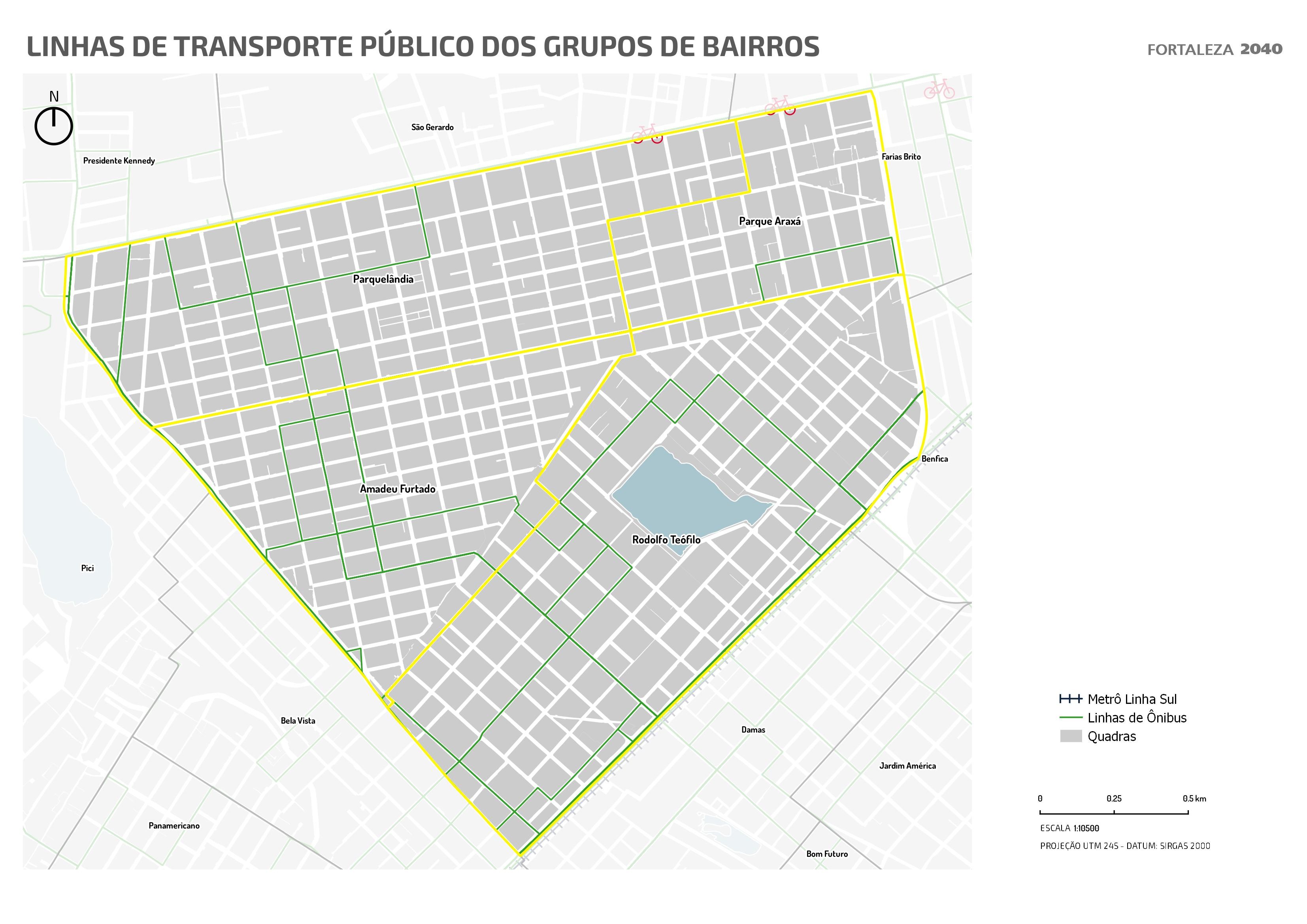 Fóruns Territoriais de Fortaleza - Mapa dos Fóruns Territoriais