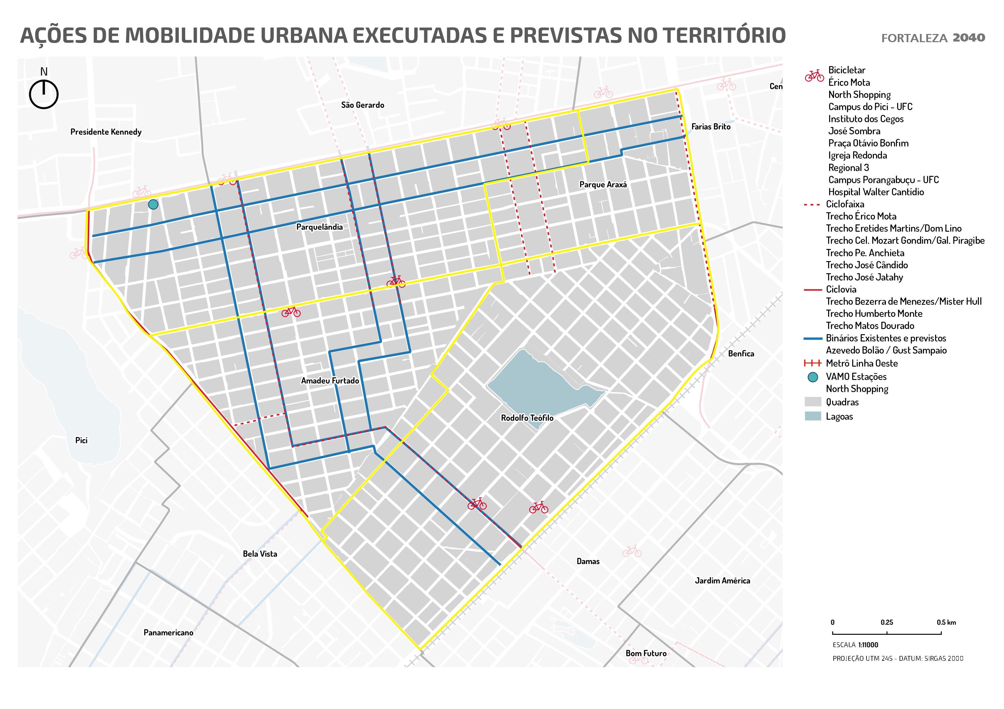 Fóruns Territoriais de Fortaleza - Mapa dos Fóruns Territoriais