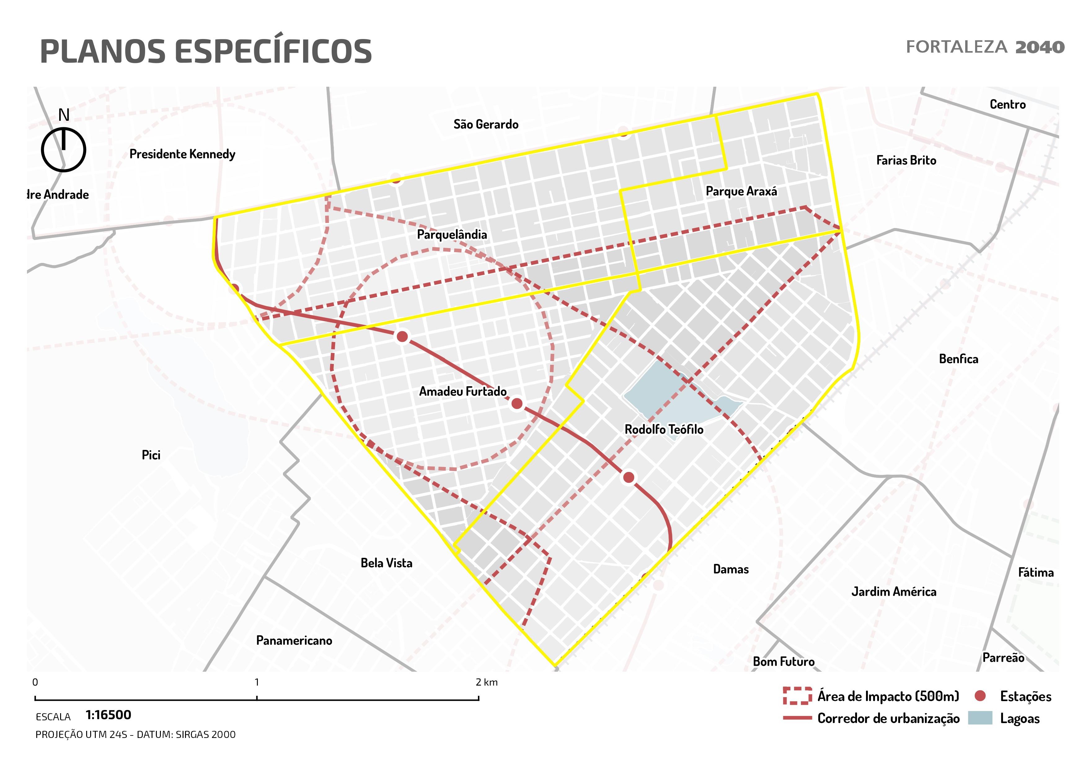 Fóruns Territoriais de Fortaleza - Mapa dos Fóruns Territoriais