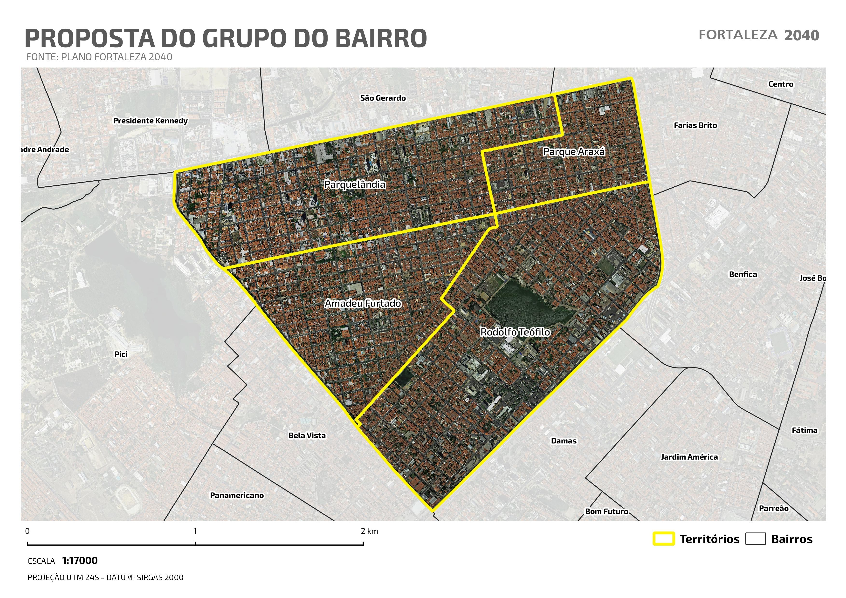 Fóruns Territoriais de Fortaleza - Mapa dos Fóruns Territoriais