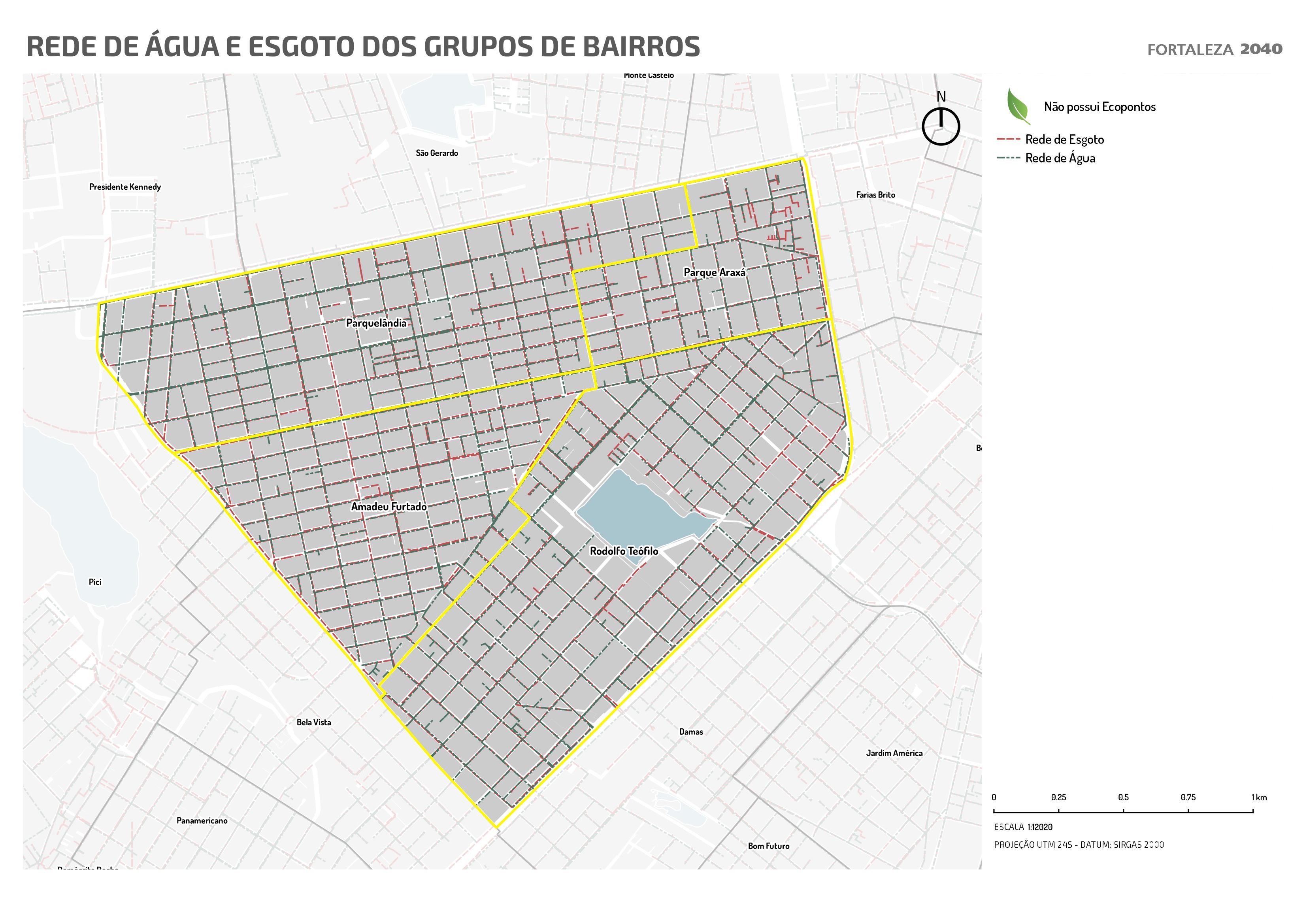 Fóruns Territoriais de Fortaleza - Mapa dos Fóruns Territoriais