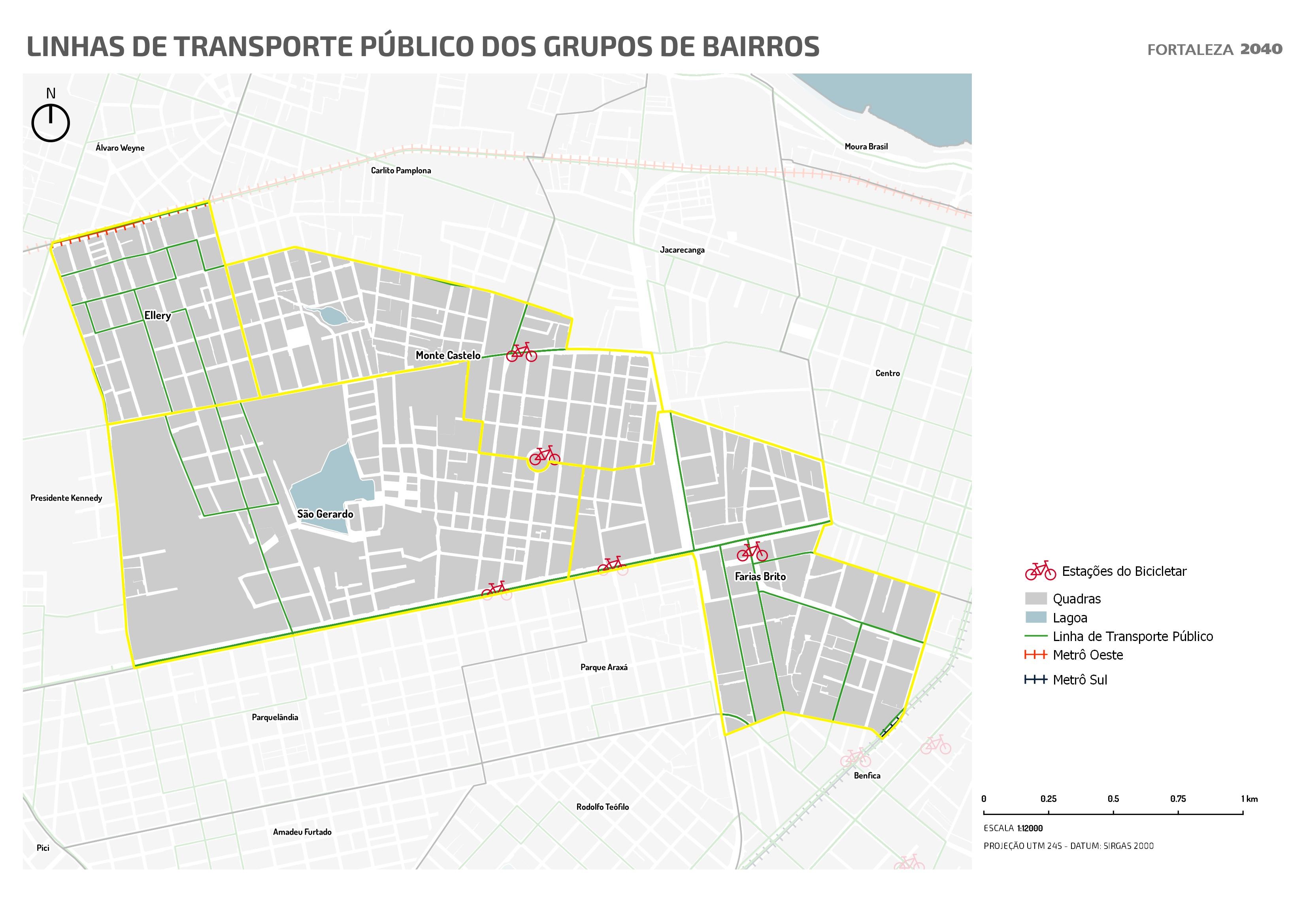 Fóruns Territoriais de Fortaleza - Mapa dos Fóruns Territoriais