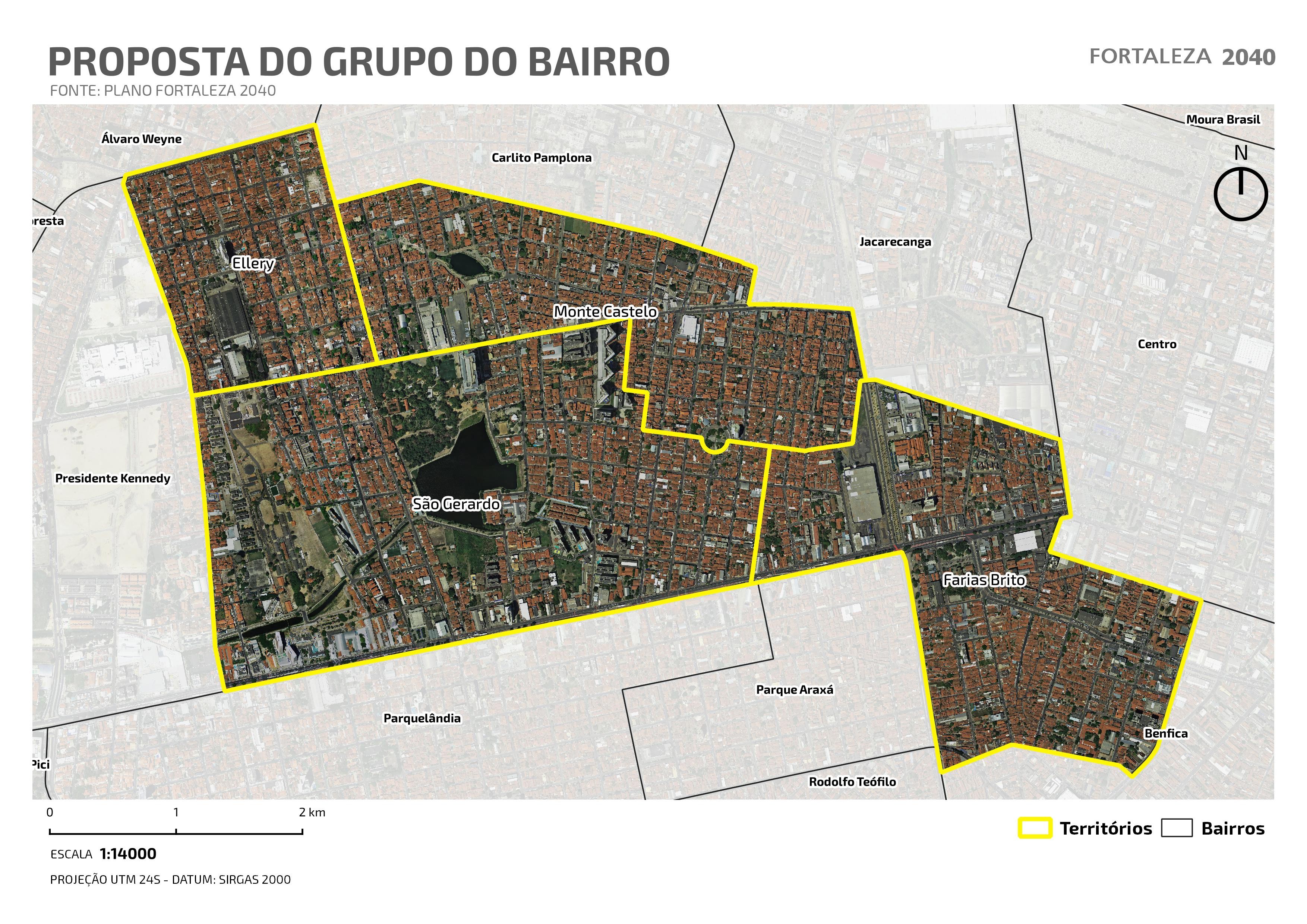 Fóruns Territoriais de Fortaleza - Mapa dos Fóruns Territoriais