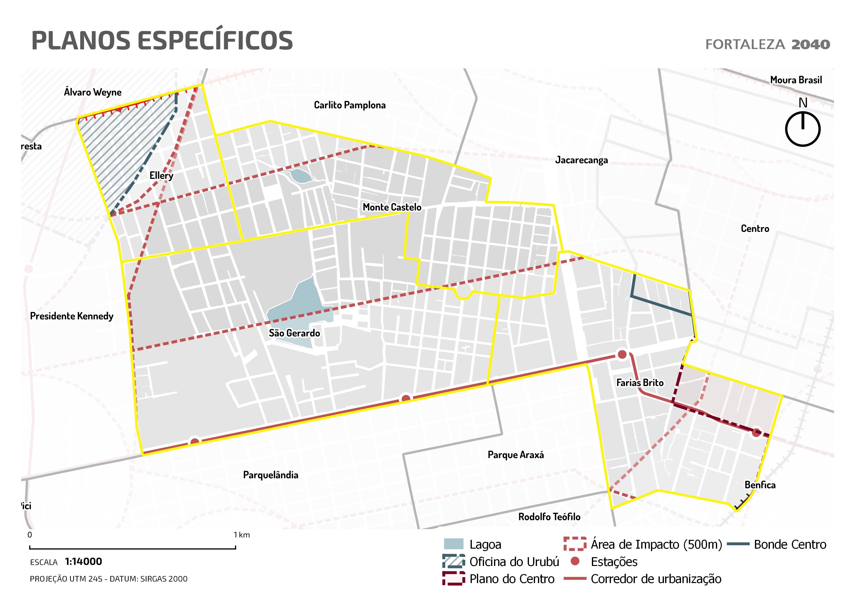 Fóruns Territoriais de Fortaleza - Mapa dos Fóruns Territoriais