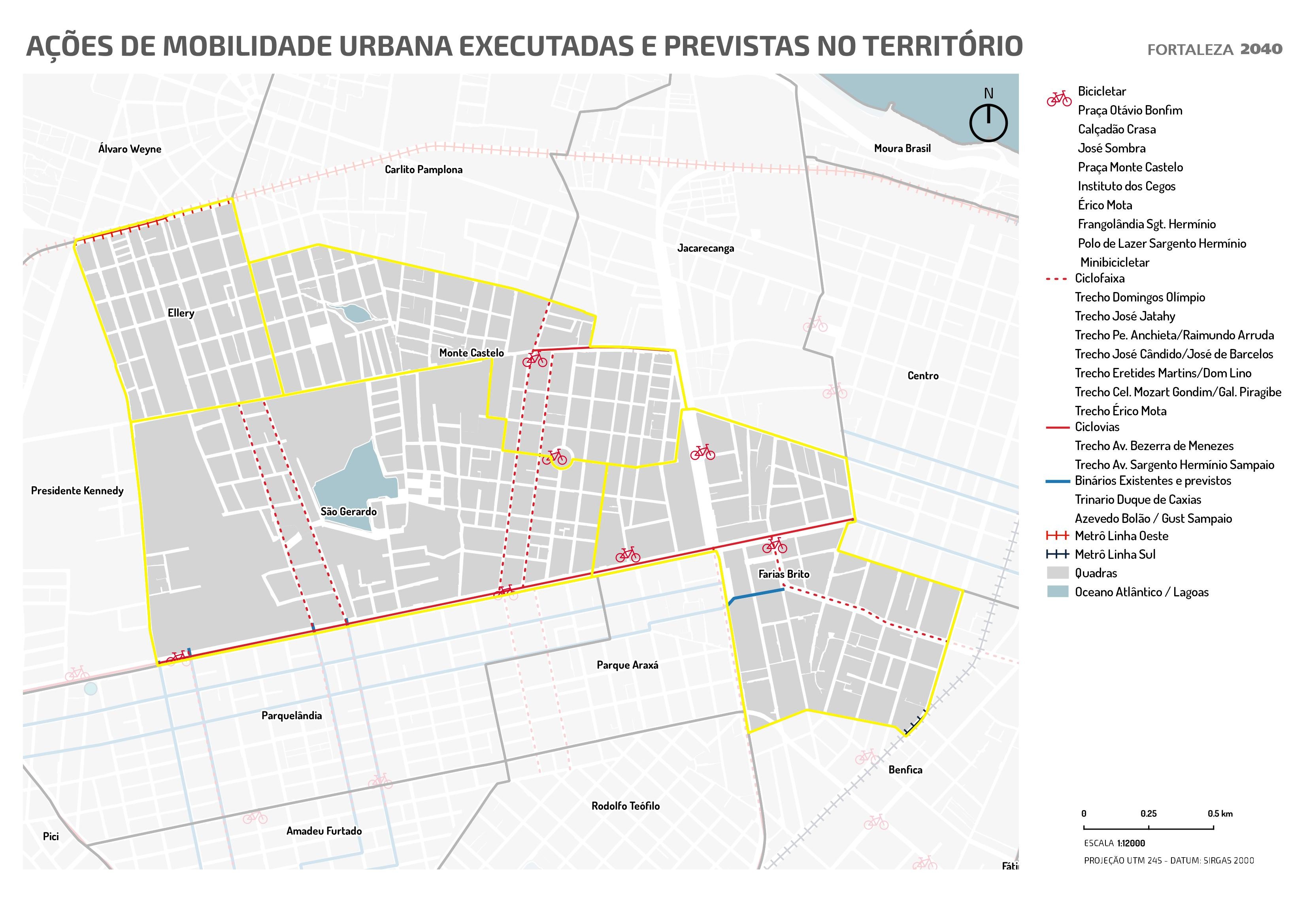 Fóruns Territoriais de Fortaleza - Mapa dos Fóruns Territoriais