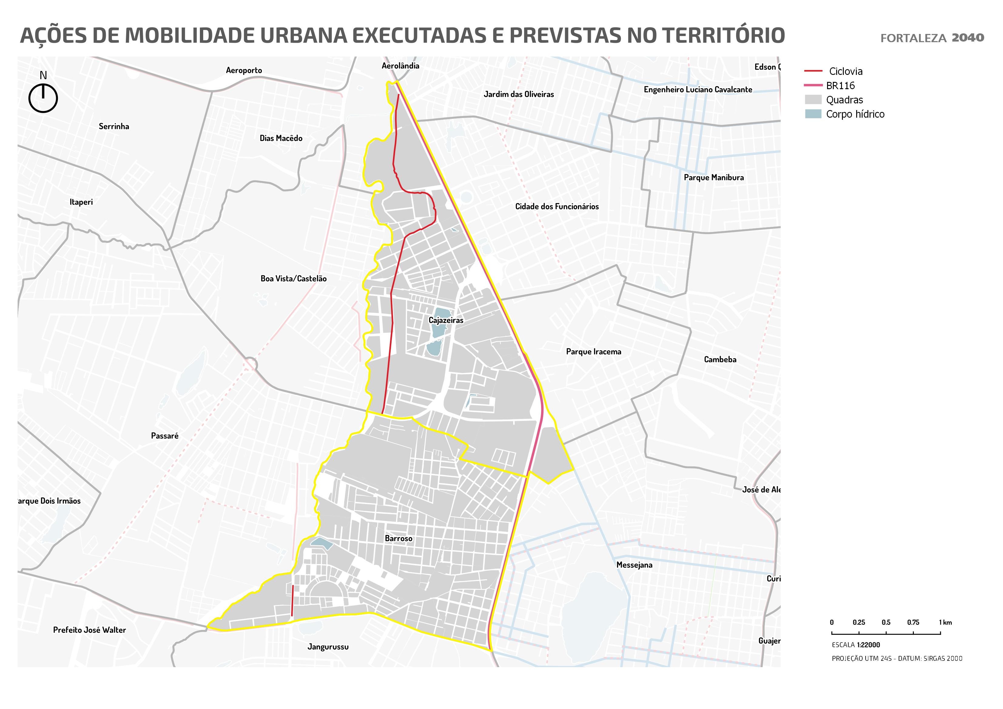 Fóruns Territoriais de Fortaleza - Mapa dos Fóruns Territoriais