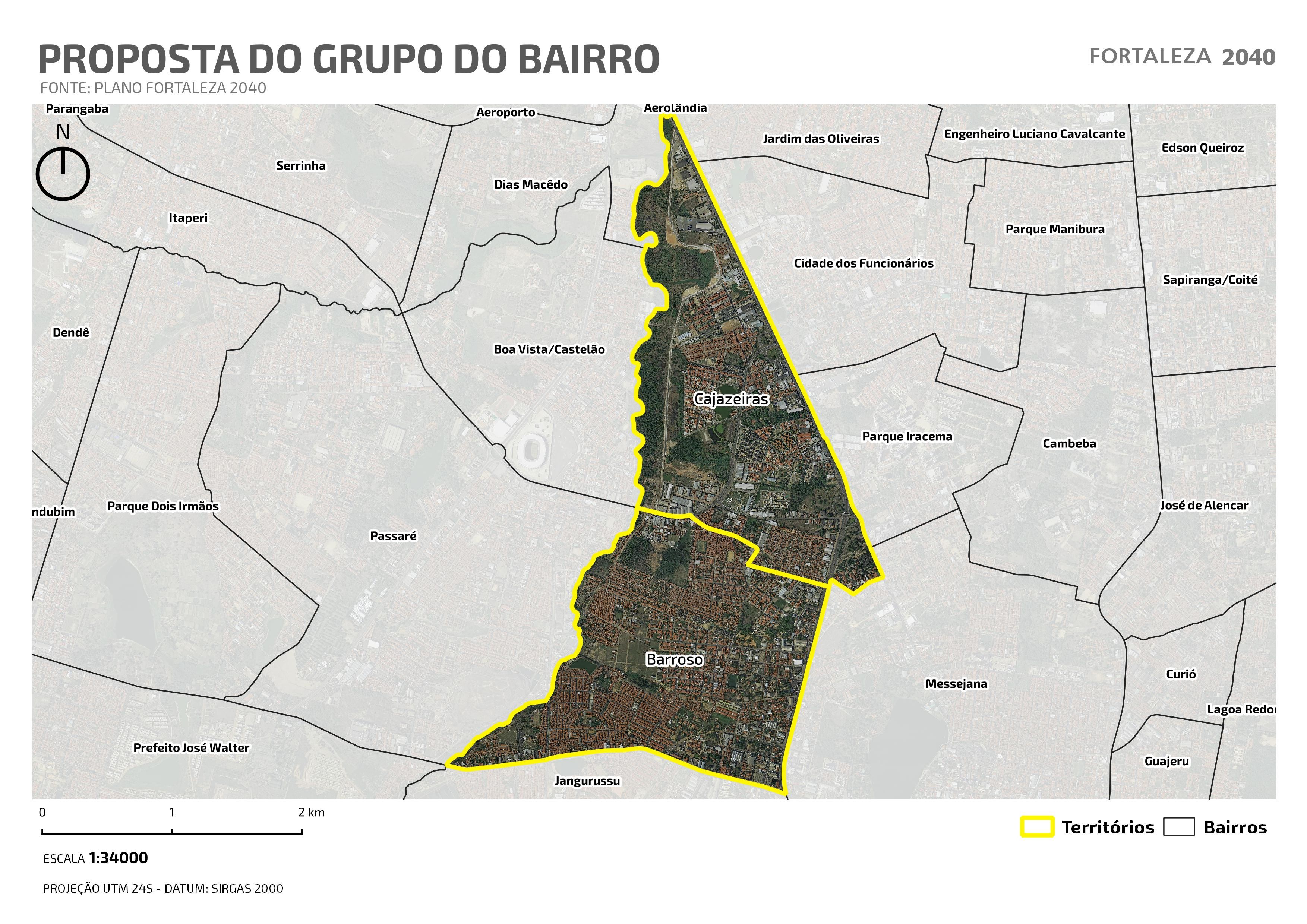 Fóruns Territoriais de Fortaleza - Mapa dos Fóruns Territoriais