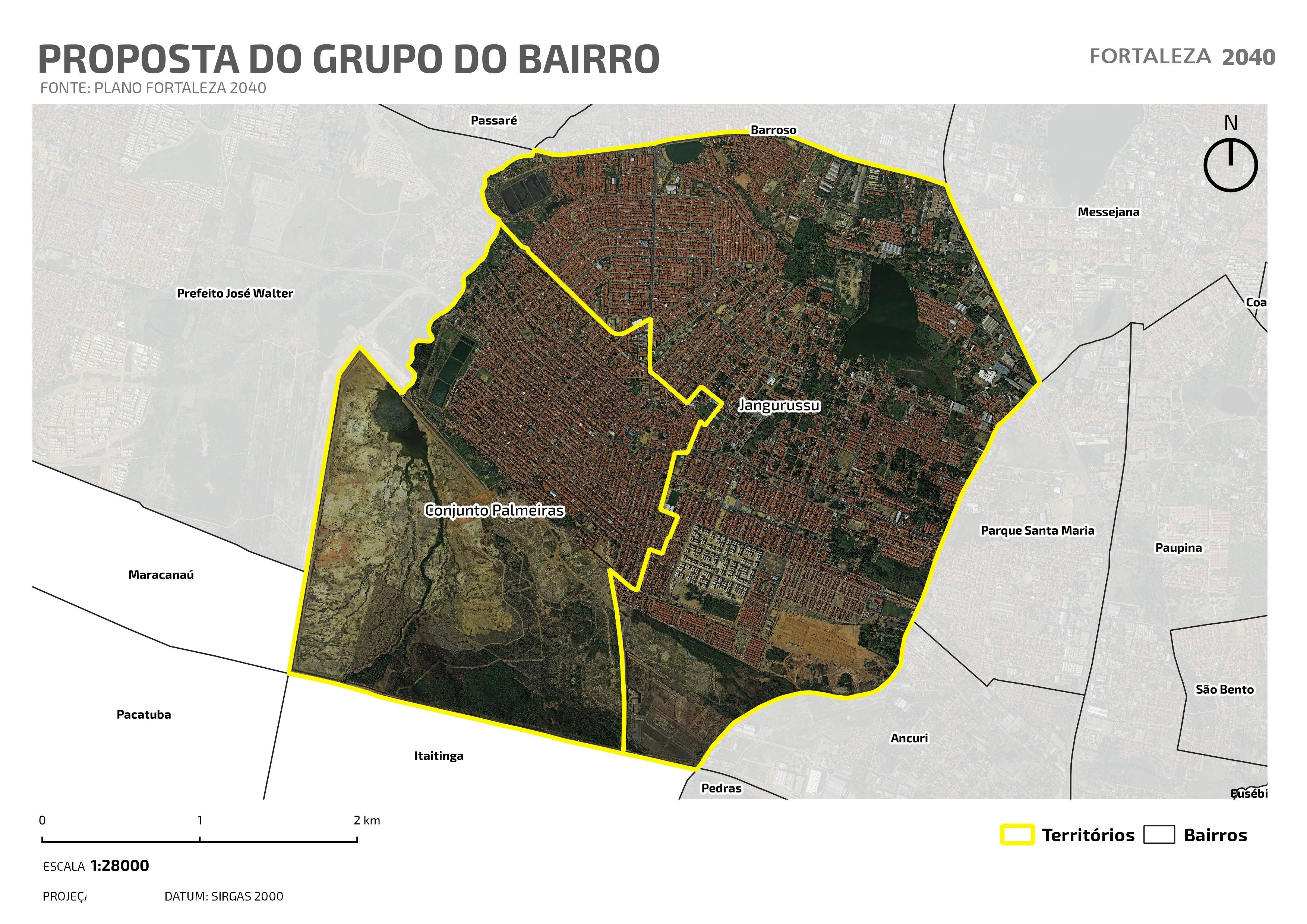 Fóruns Territoriais de Fortaleza - Mapa dos Fóruns Territoriais