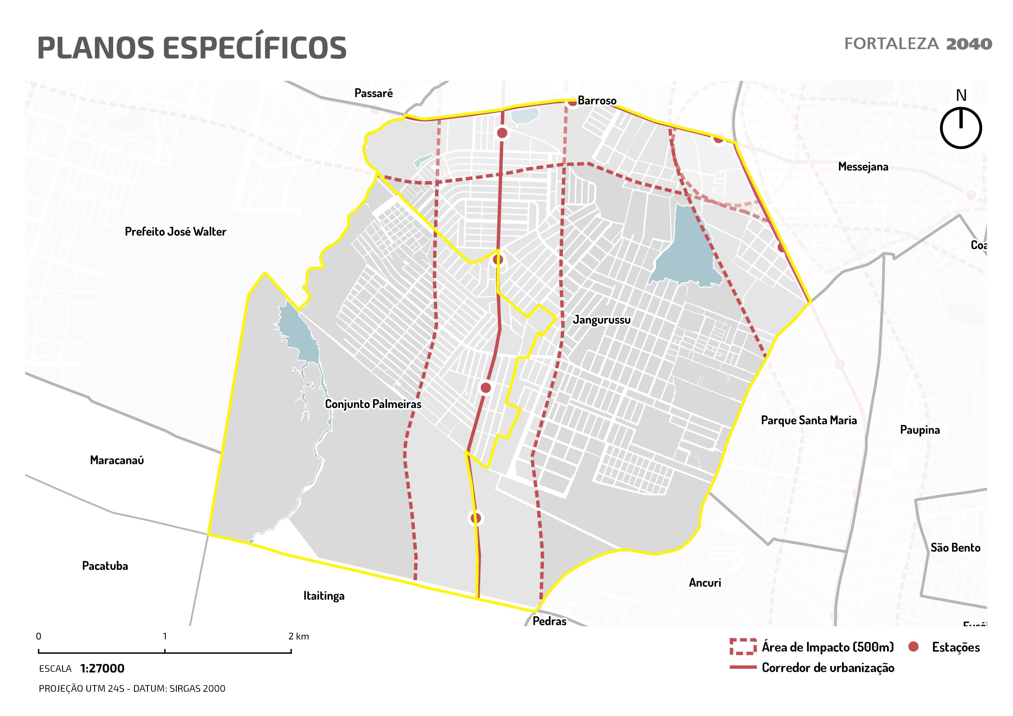 Fóruns Territoriais de Fortaleza - Mapa dos Fóruns Territoriais