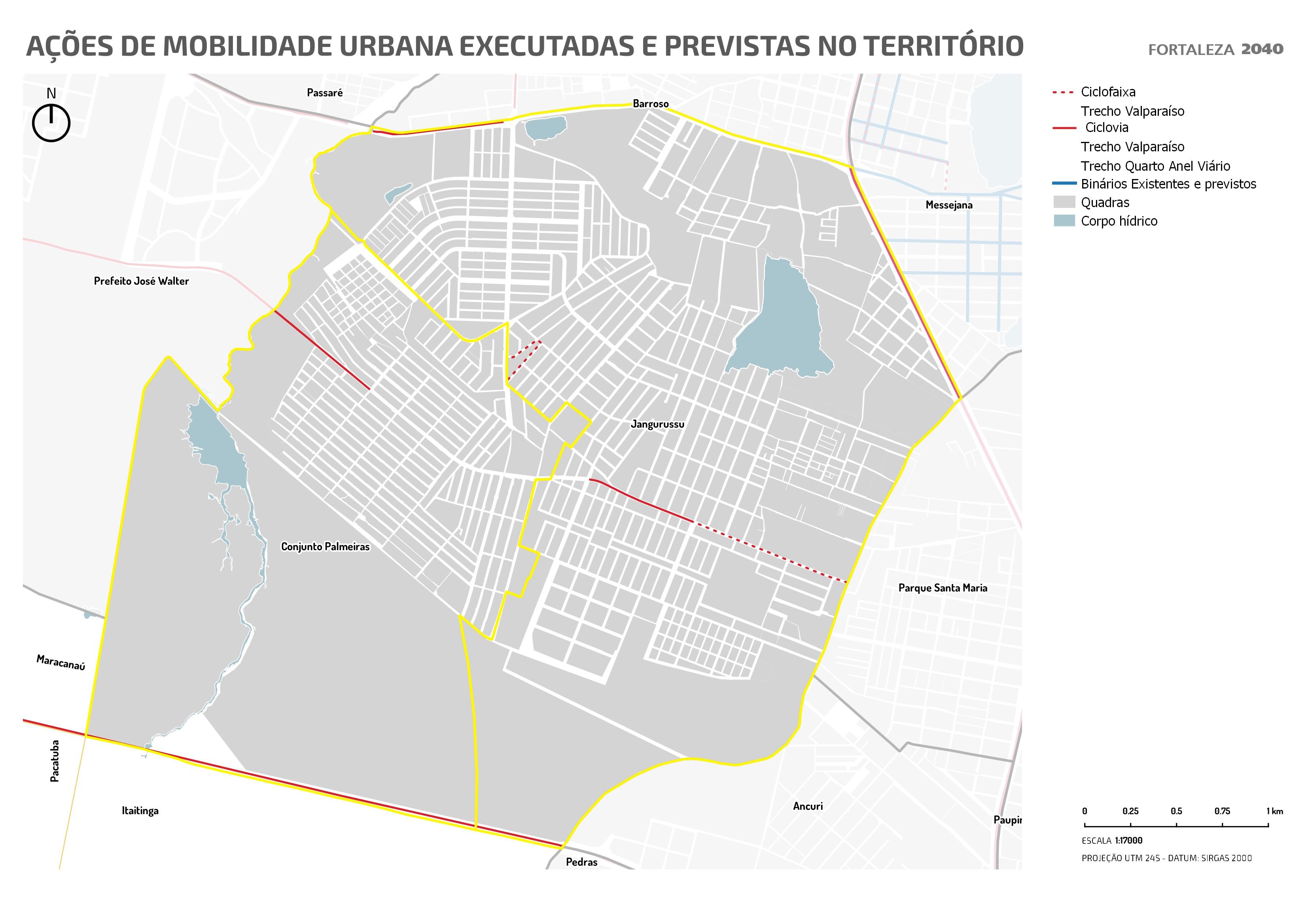 Fóruns Territoriais de Fortaleza - Mapa dos Fóruns Territoriais