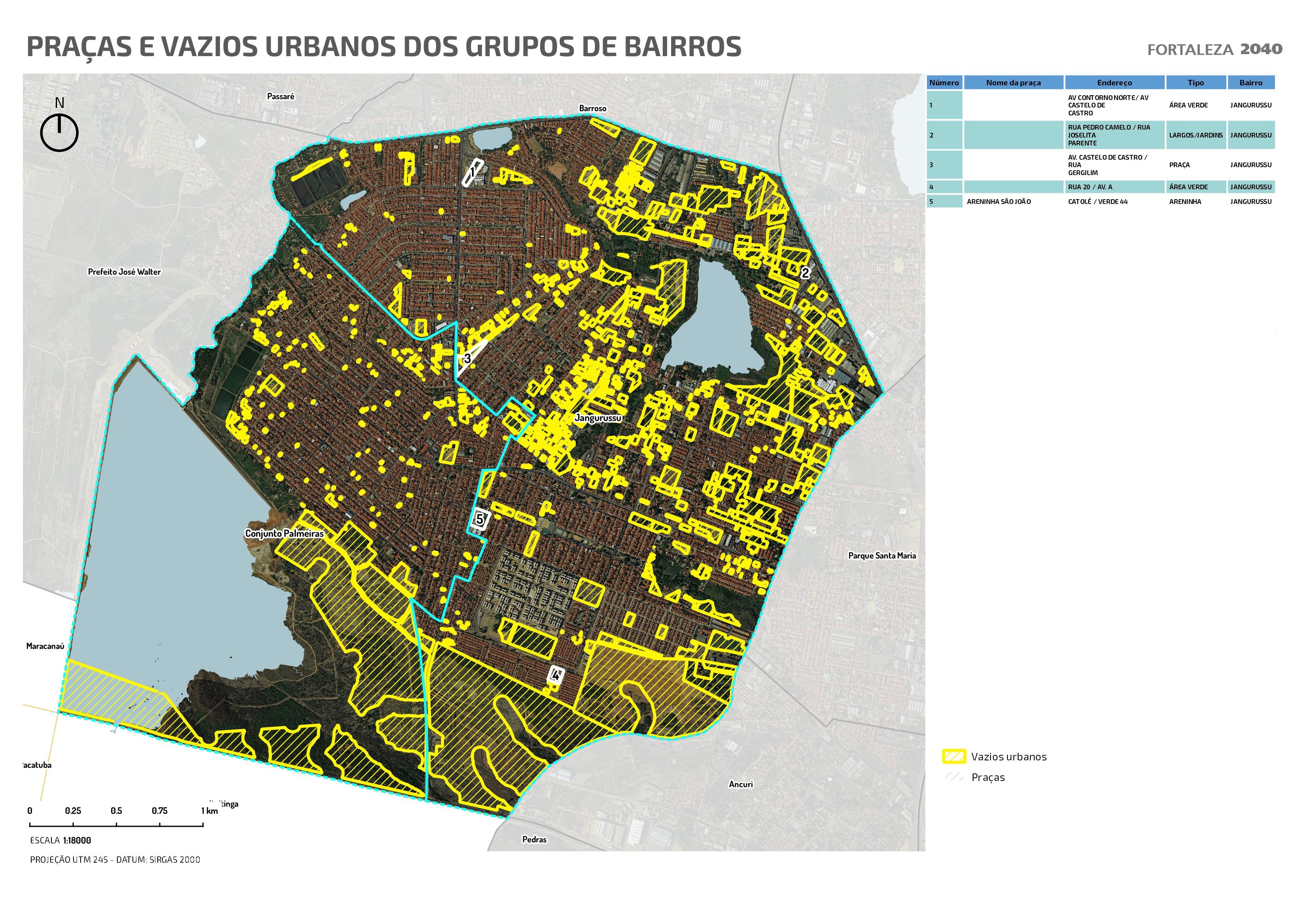 Fóruns Territoriais de Fortaleza - Mapa dos Fóruns Territoriais