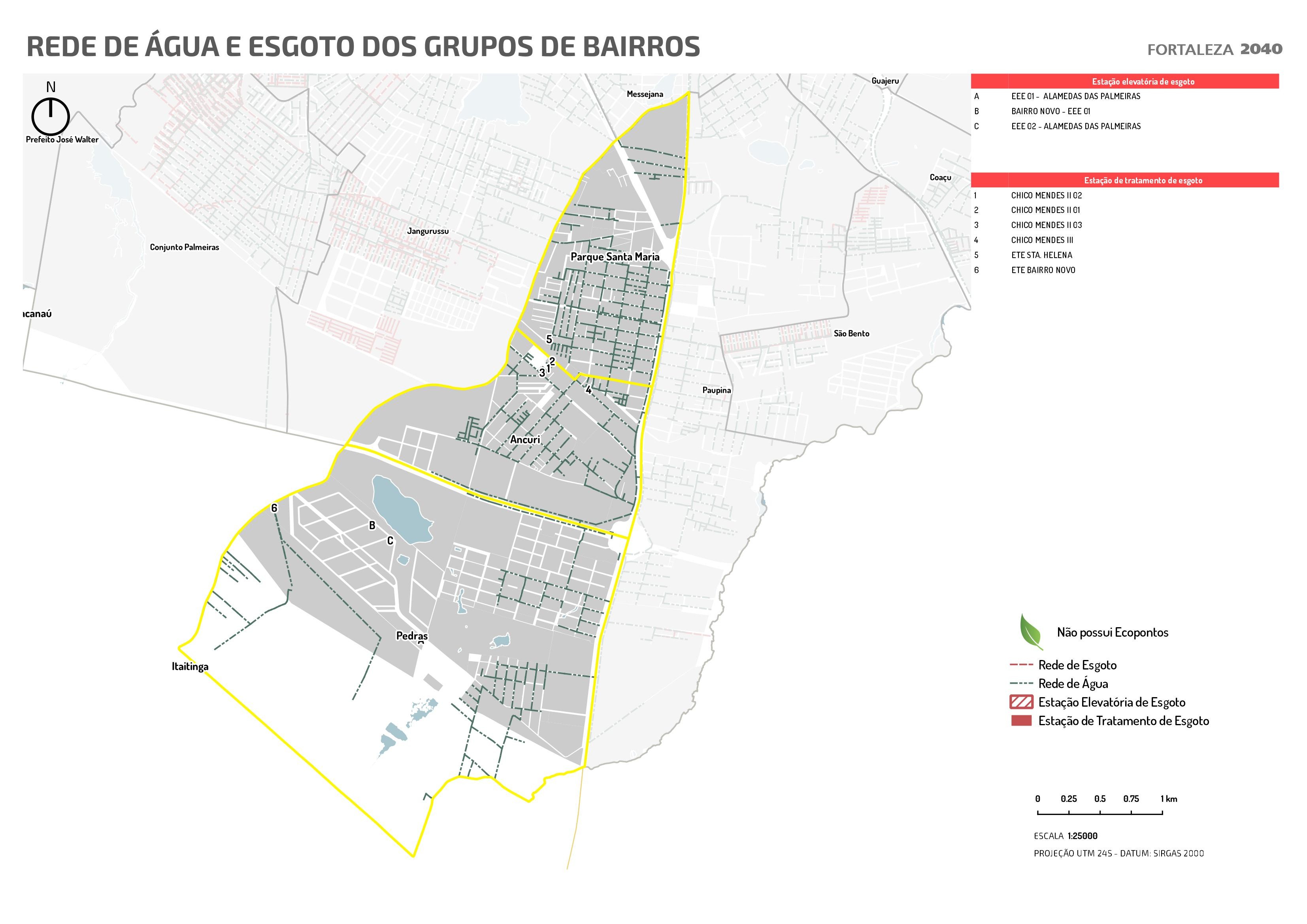 Fóruns Territoriais de Fortaleza - Mapa dos Fóruns Territoriais