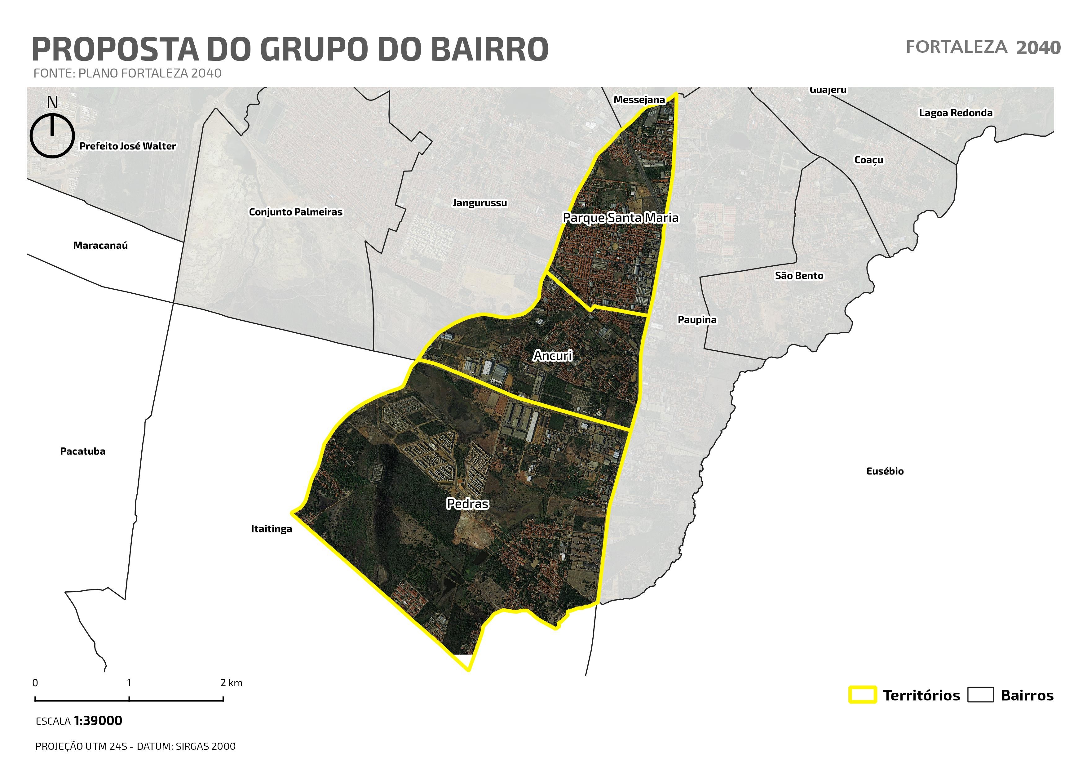 Fóruns Territoriais de Fortaleza - Mapa dos Fóruns Territoriais