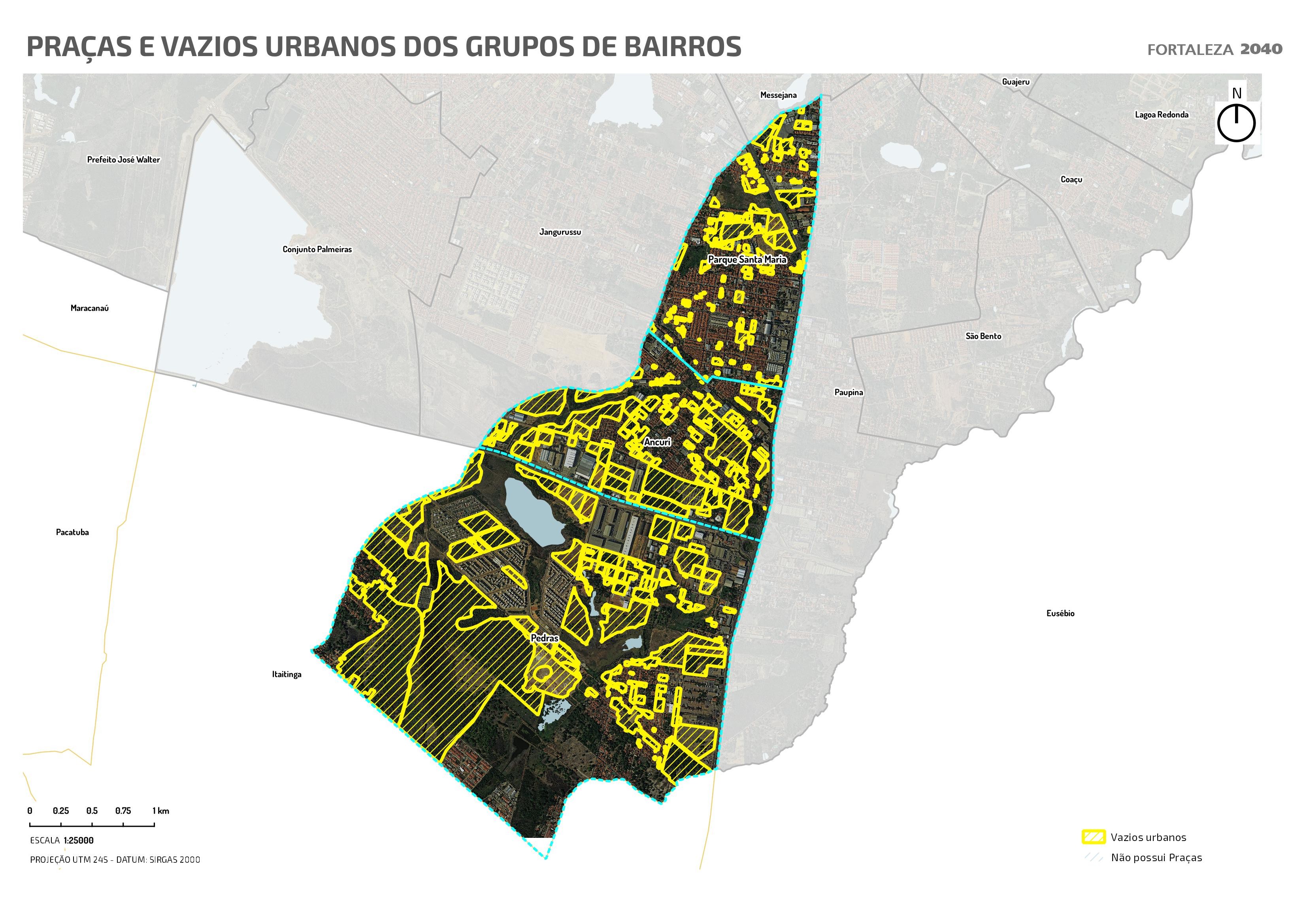 Fóruns Territoriais de Fortaleza - Mapa dos Fóruns Territoriais