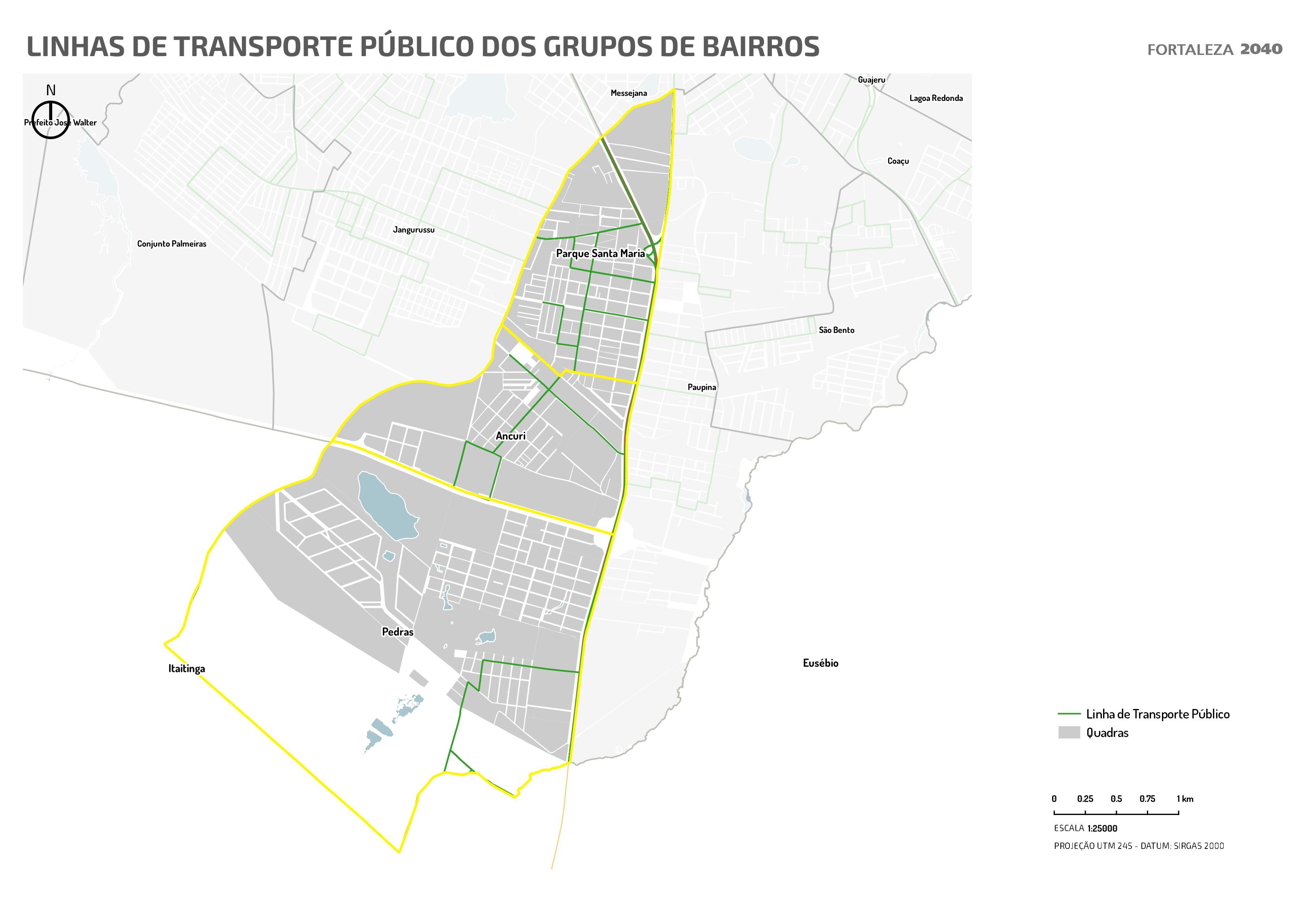 Fóruns Territoriais de Fortaleza - Mapa dos Fóruns Territoriais