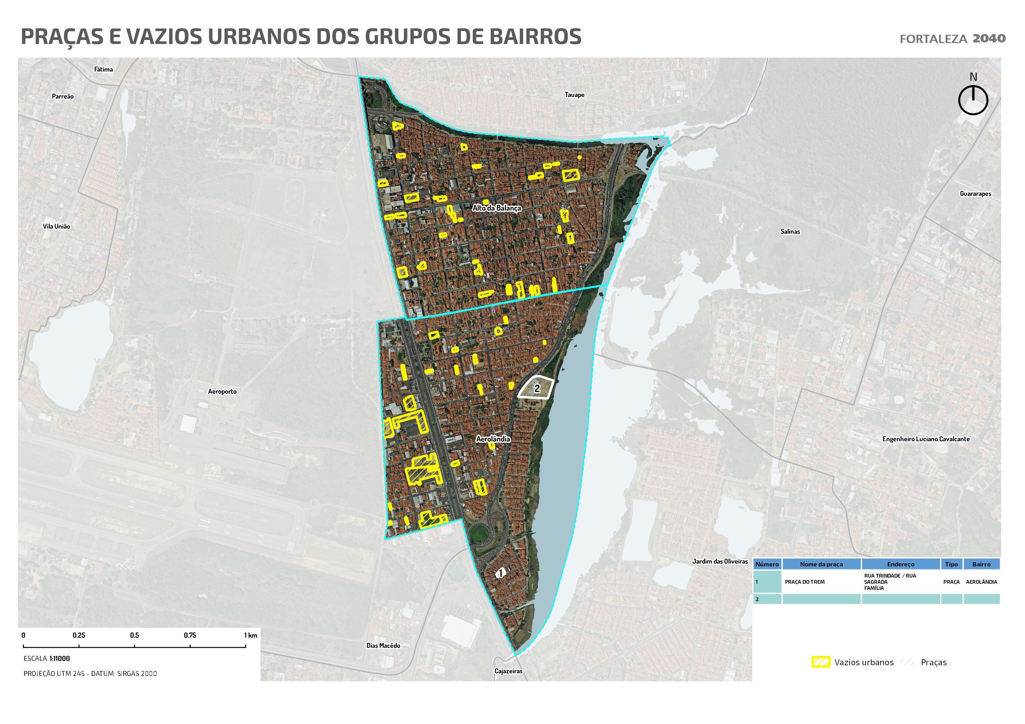 Fóruns Territoriais de Fortaleza - Mapa dos Fóruns Territoriais