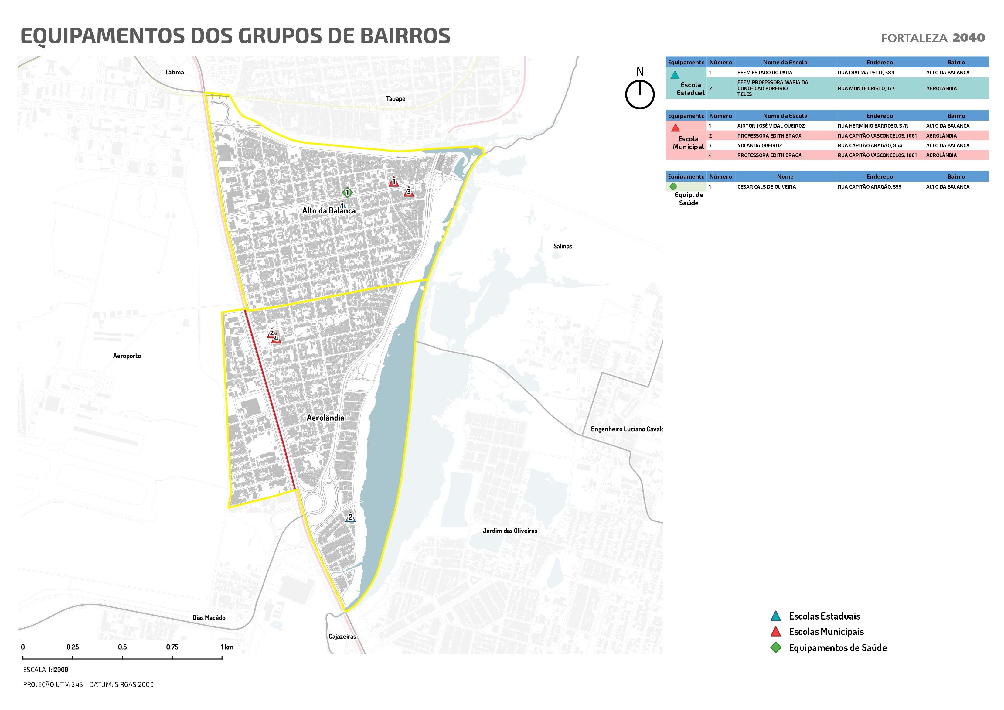 Fóruns Territoriais de Fortaleza - Mapa dos Fóruns Territoriais