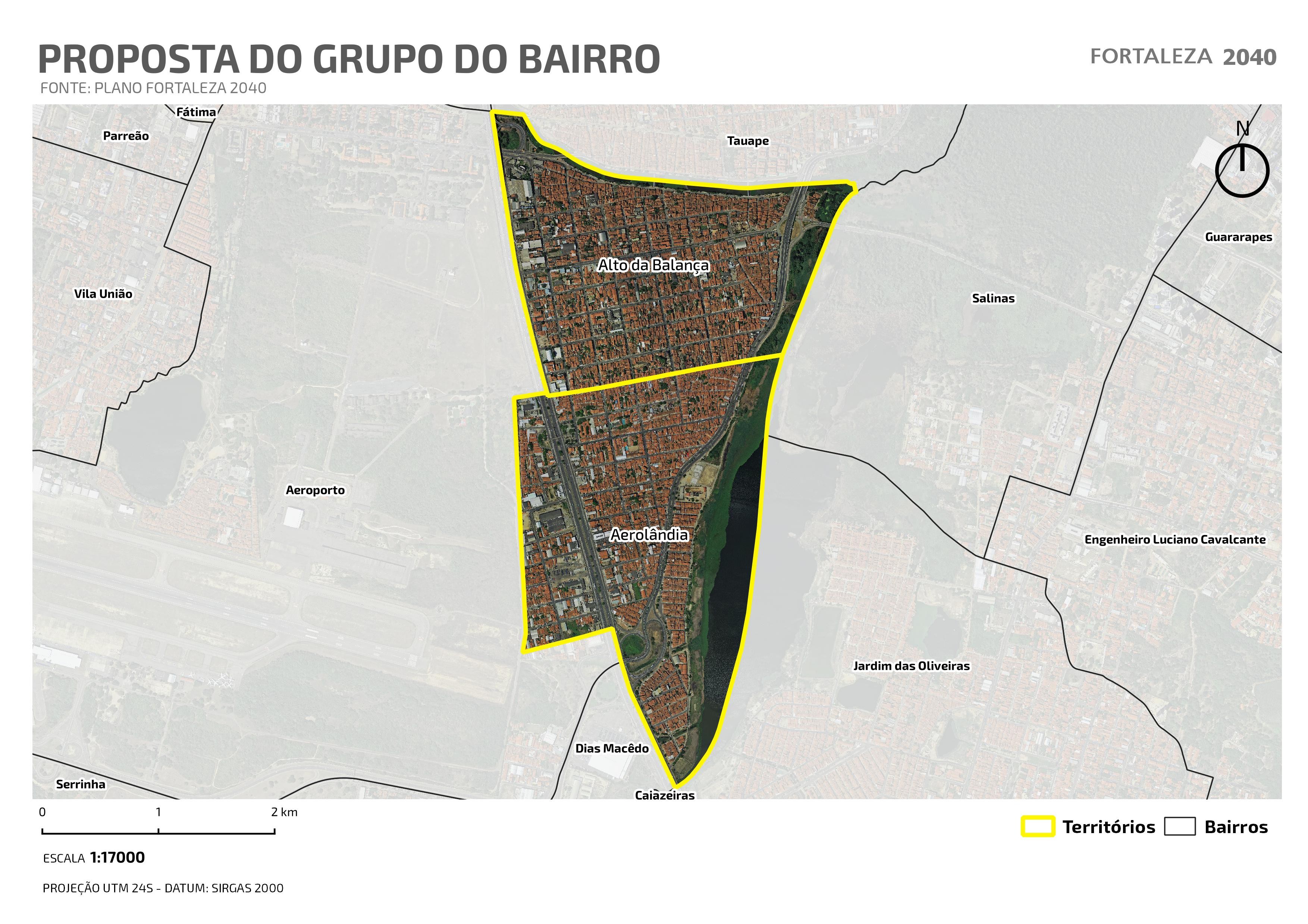 Fóruns Territoriais de Fortaleza - Mapa dos Fóruns Territoriais