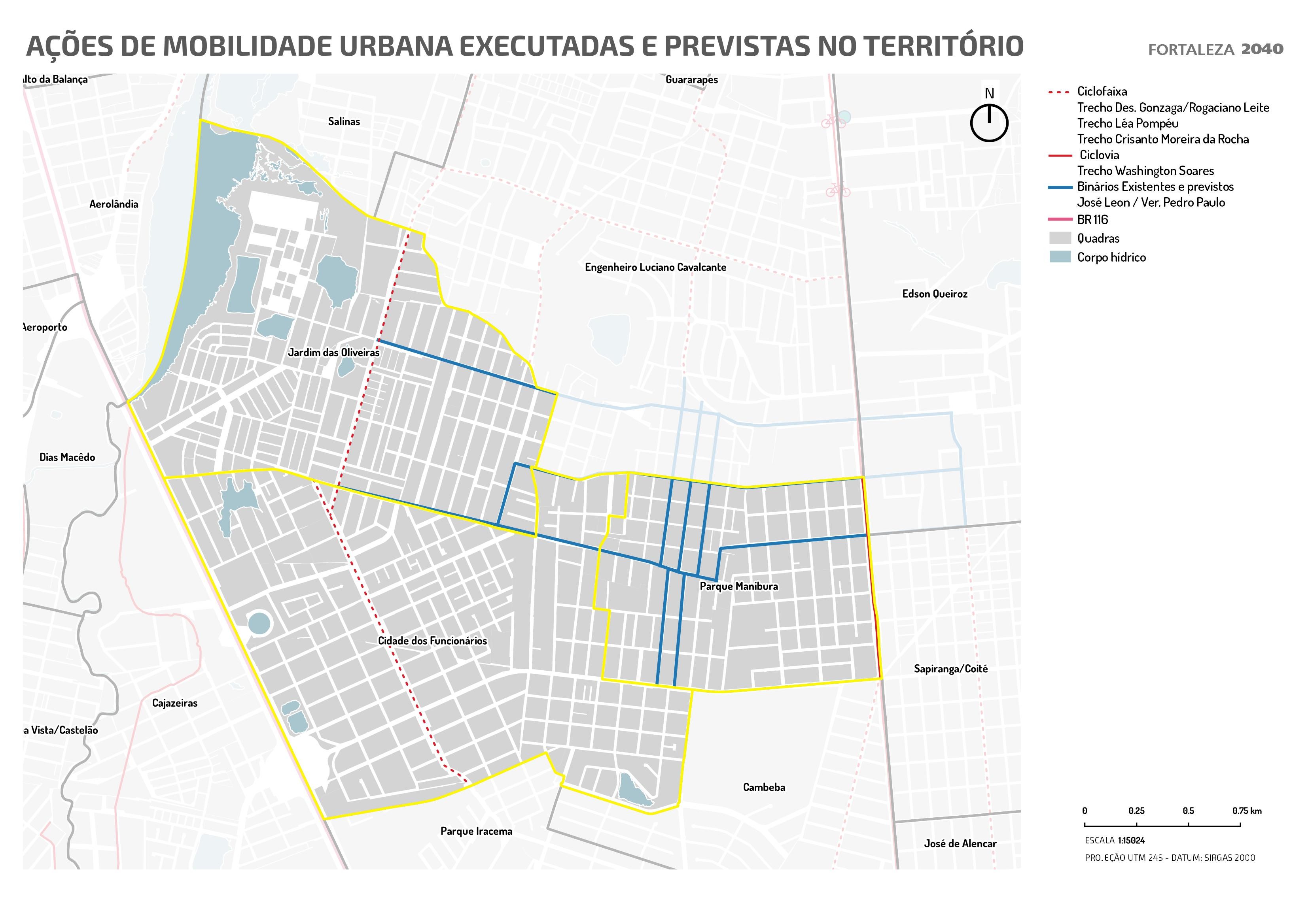 Fóruns Territoriais de Fortaleza - Mapa dos Fóruns Territoriais