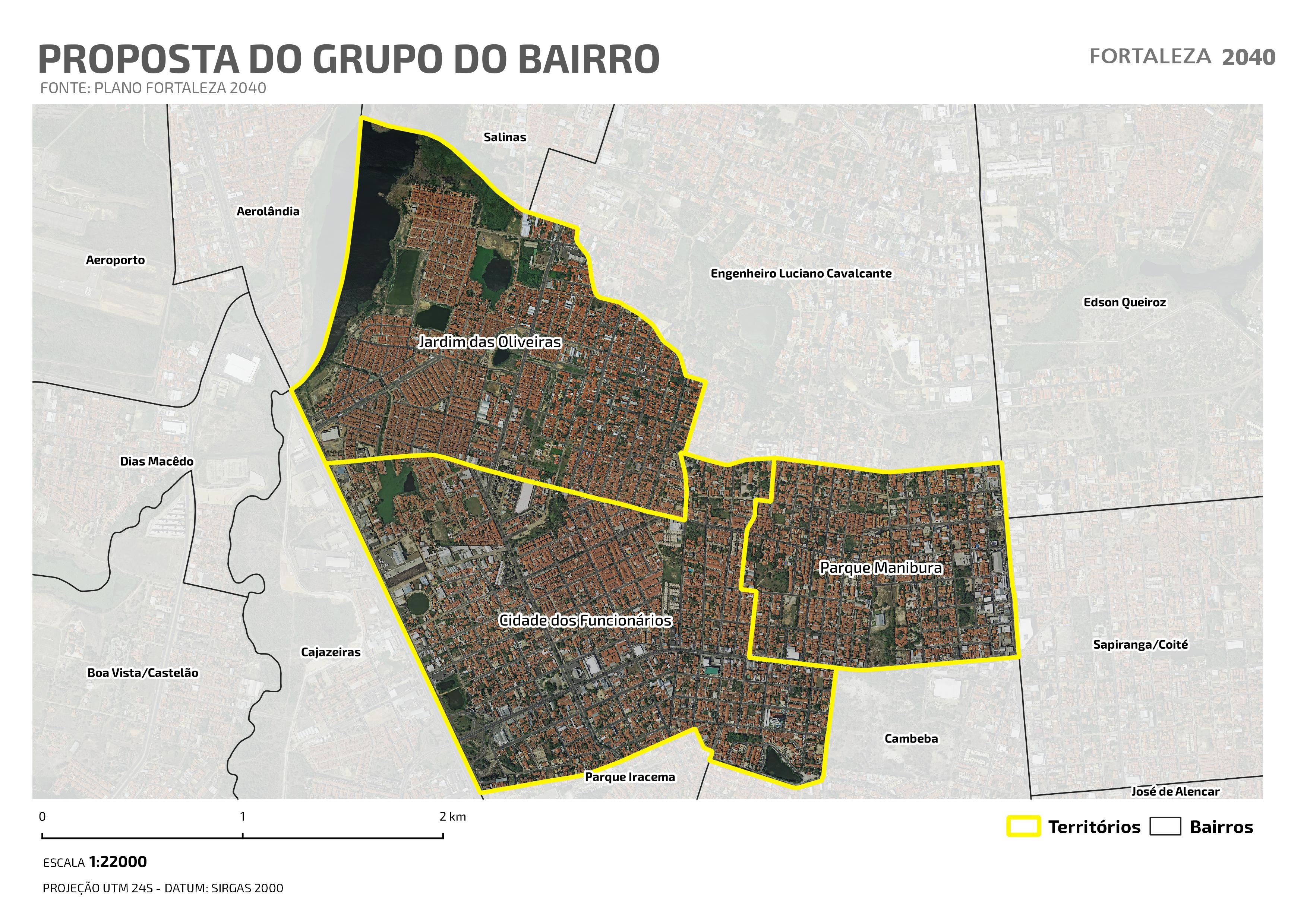 Fóruns Territoriais de Fortaleza - Mapa dos Fóruns Territoriais