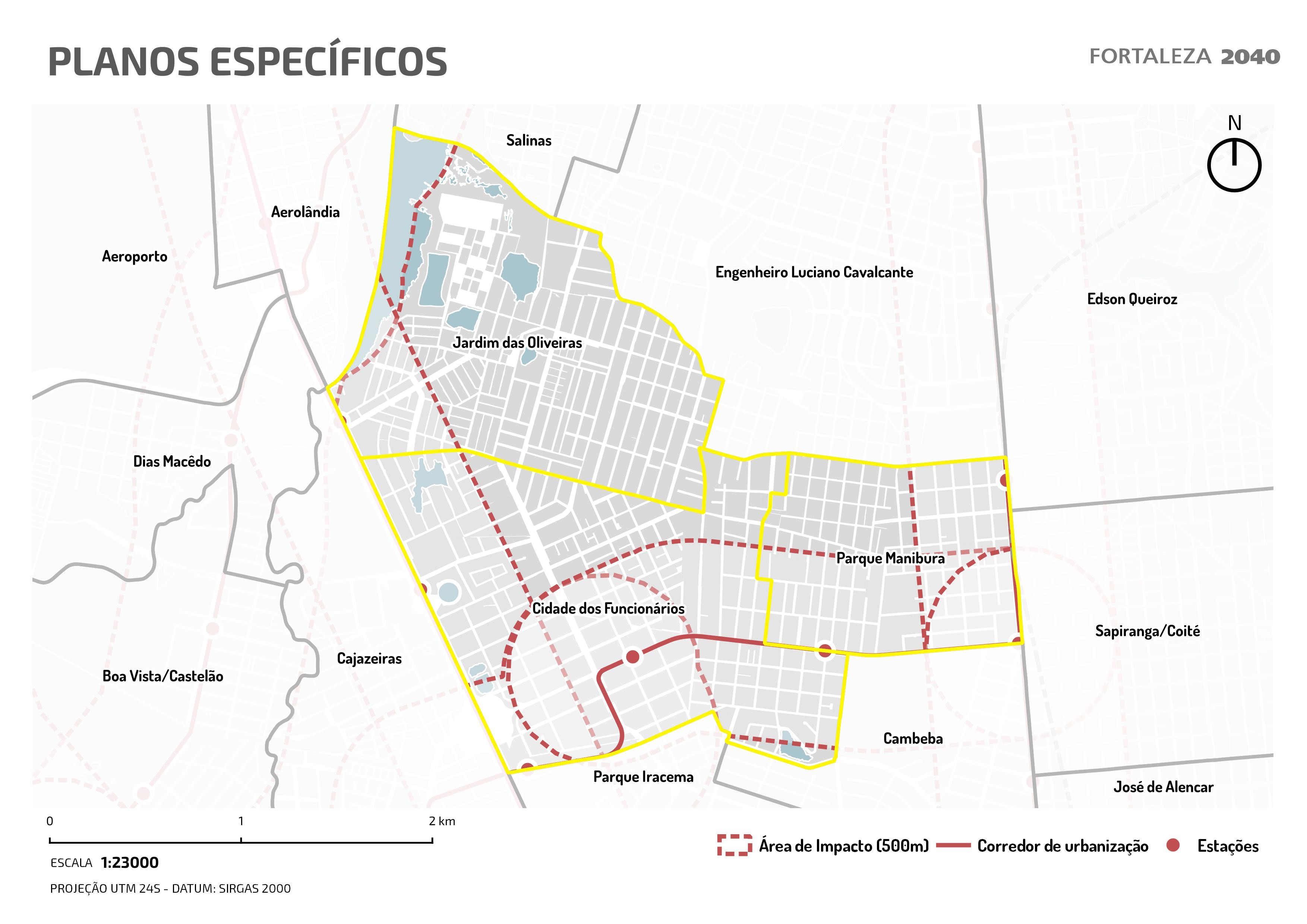 Fóruns Territoriais de Fortaleza - Mapa dos Fóruns Territoriais