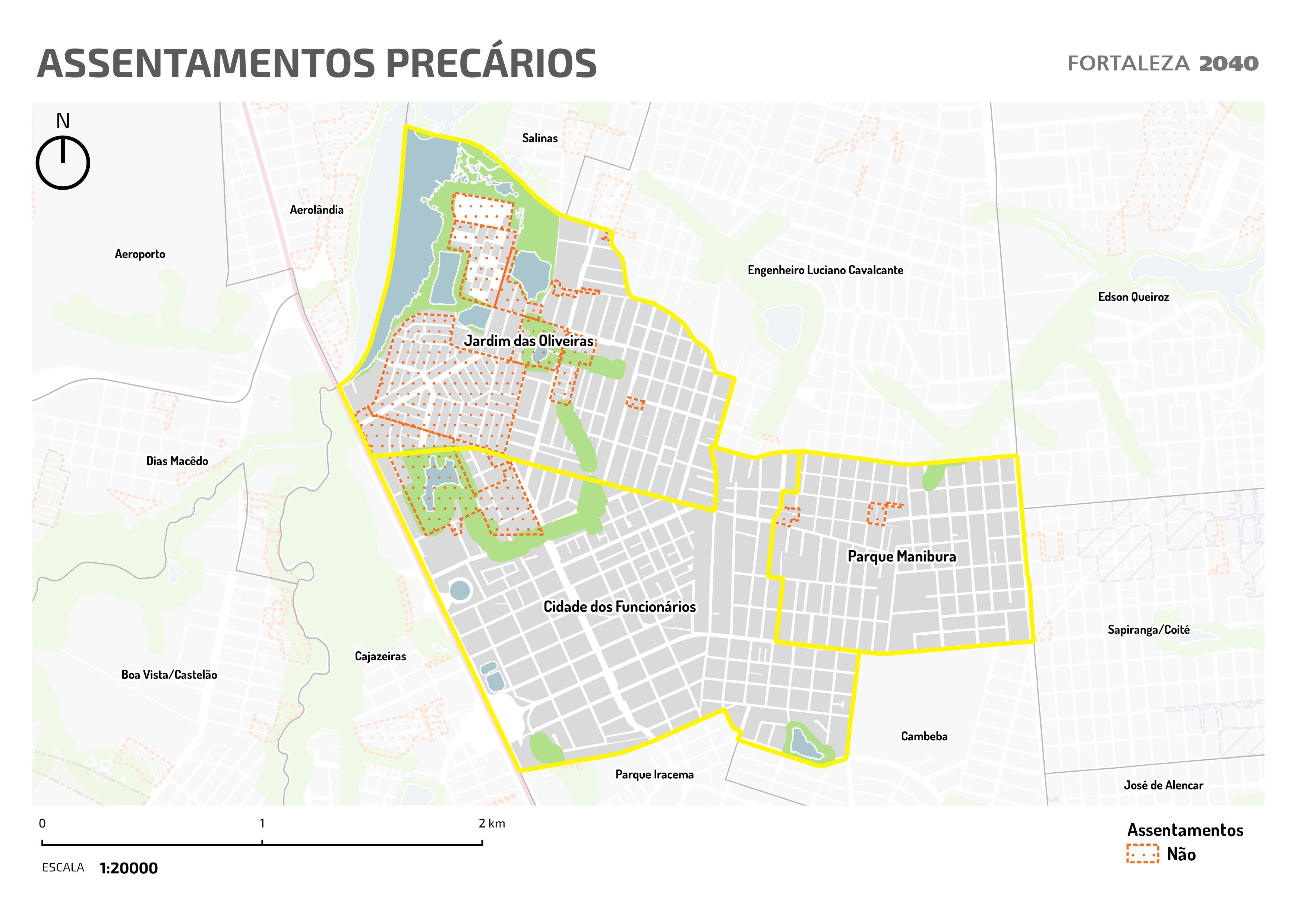 Fóruns Territoriais de Fortaleza - Mapa dos Fóruns Territoriais