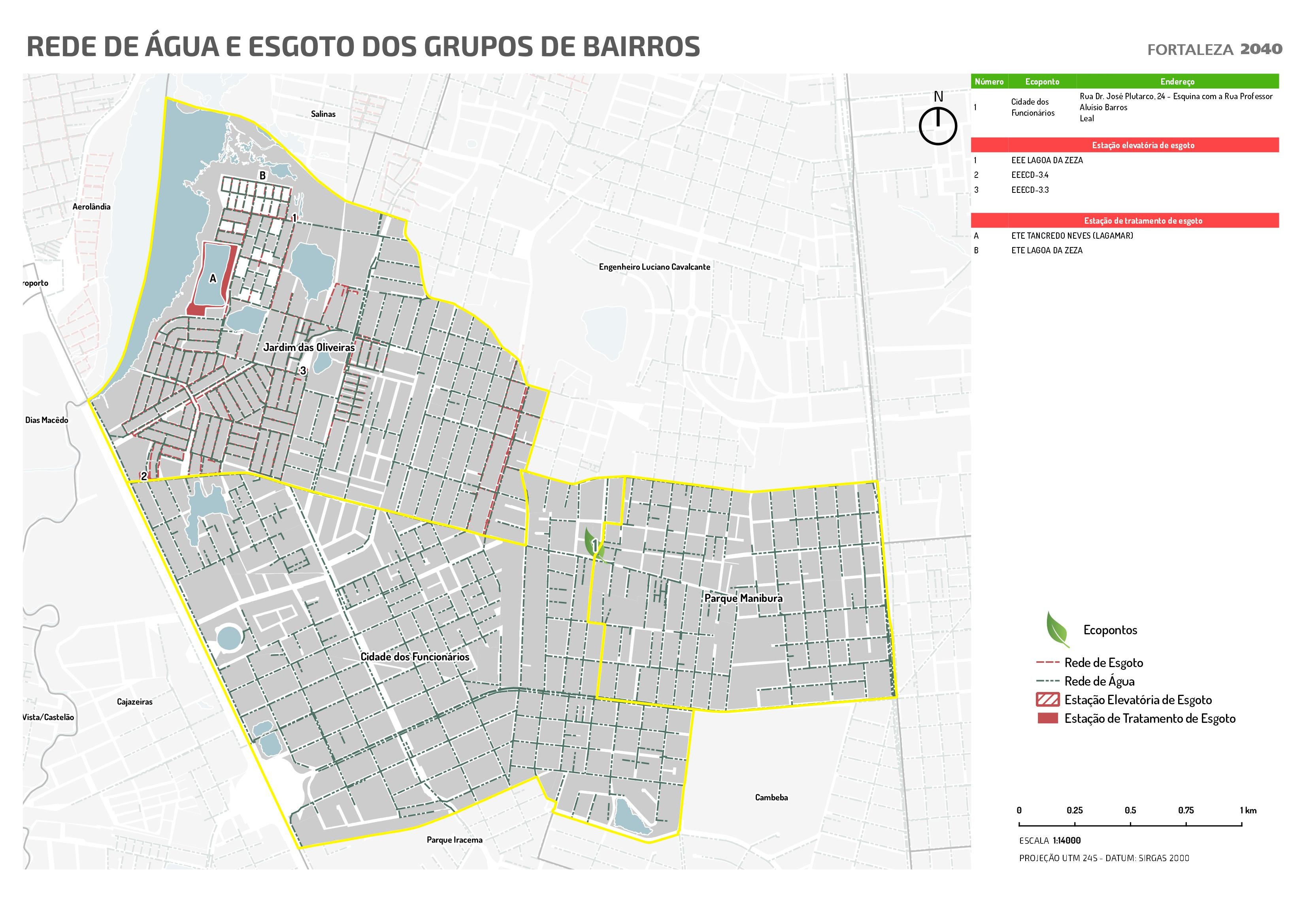 Fóruns Territoriais de Fortaleza - Mapa dos Fóruns Territoriais